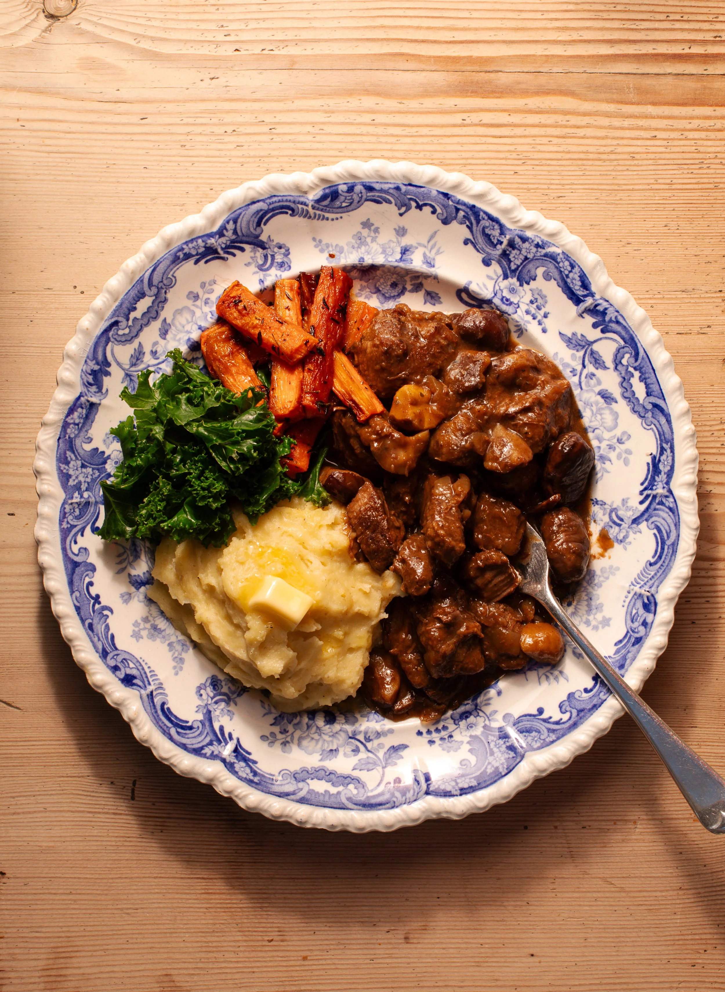 venison casserole with mash