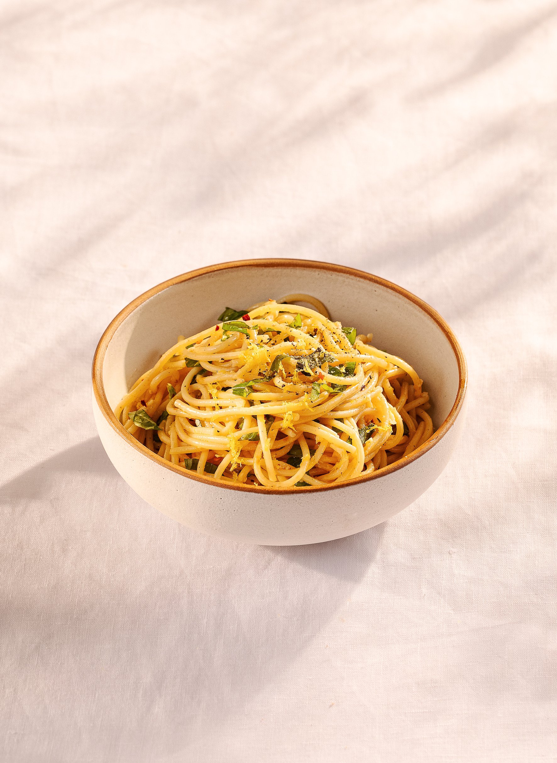 spaghetti e olio
