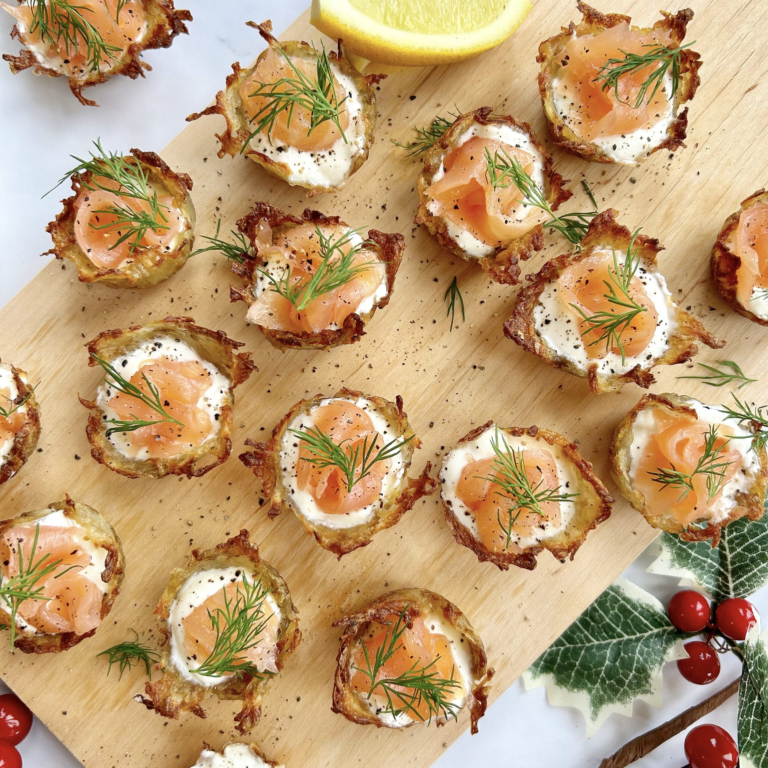 salmon potato nests