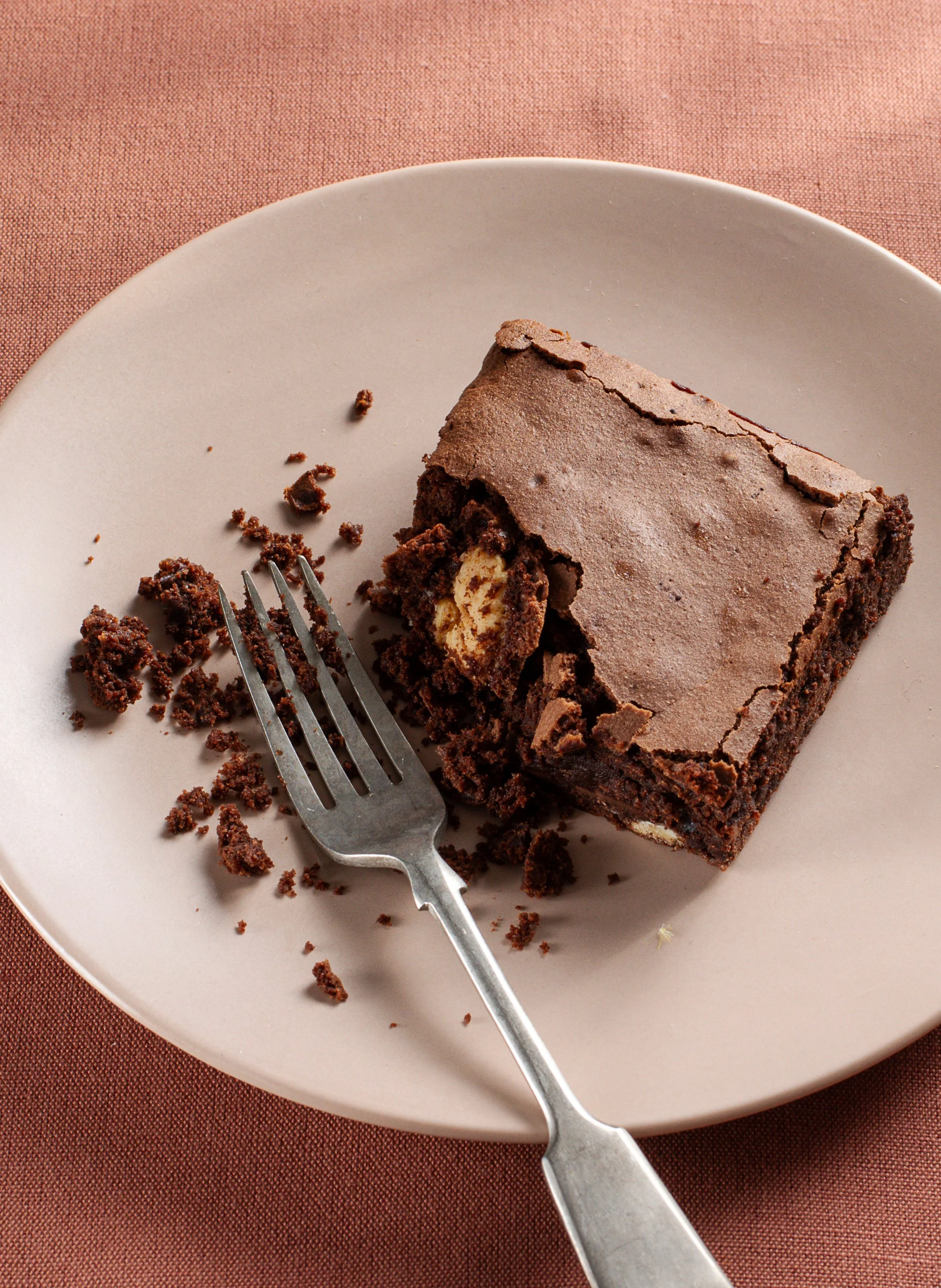 triple chocolate brownie