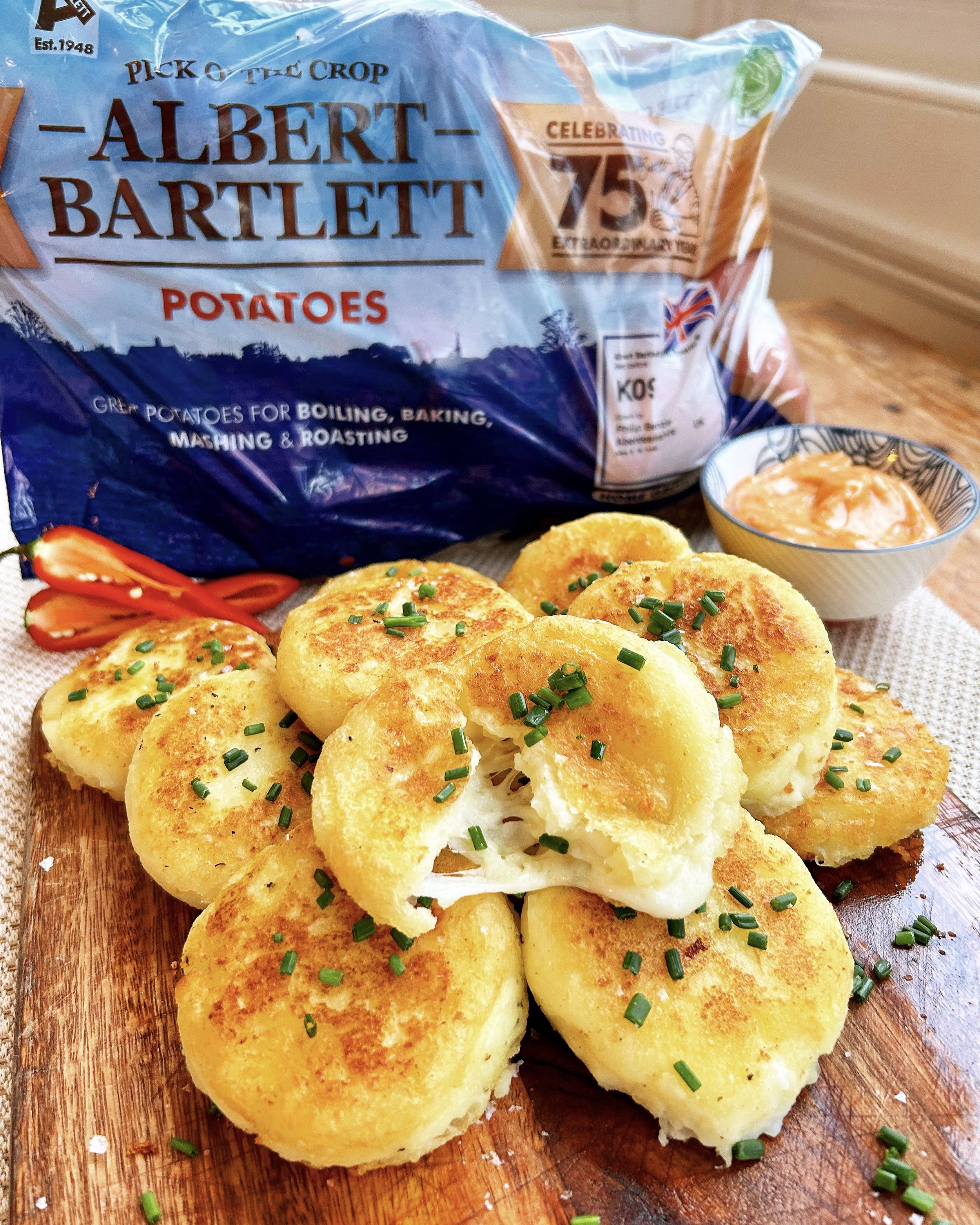 cheesy potato pancakes