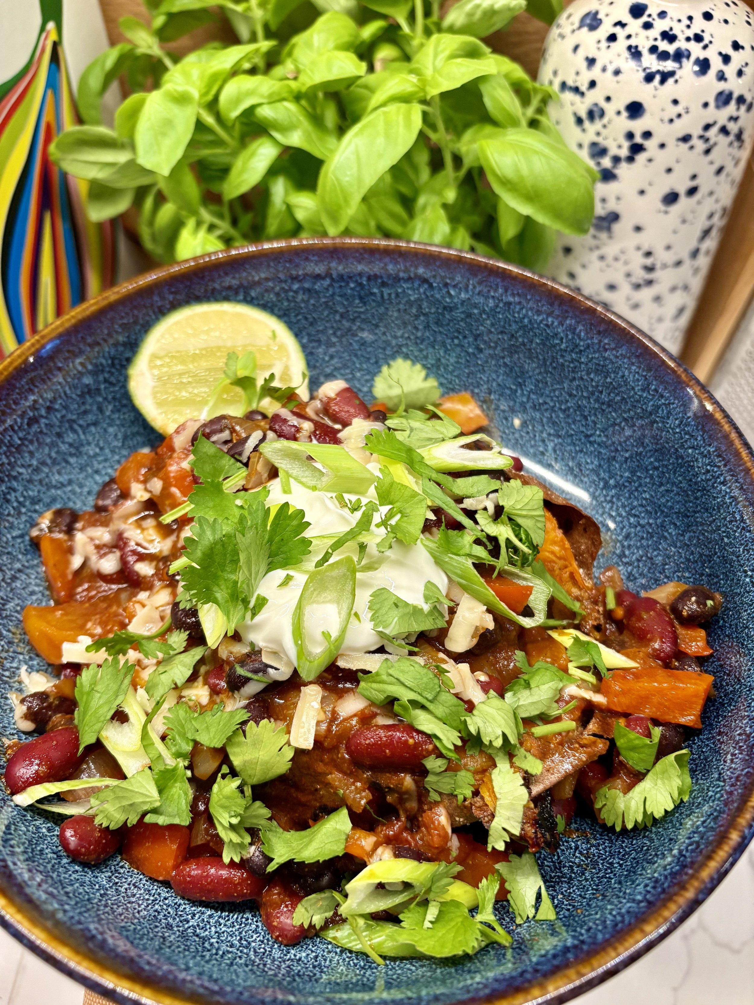 beef chilli sweet potatoes