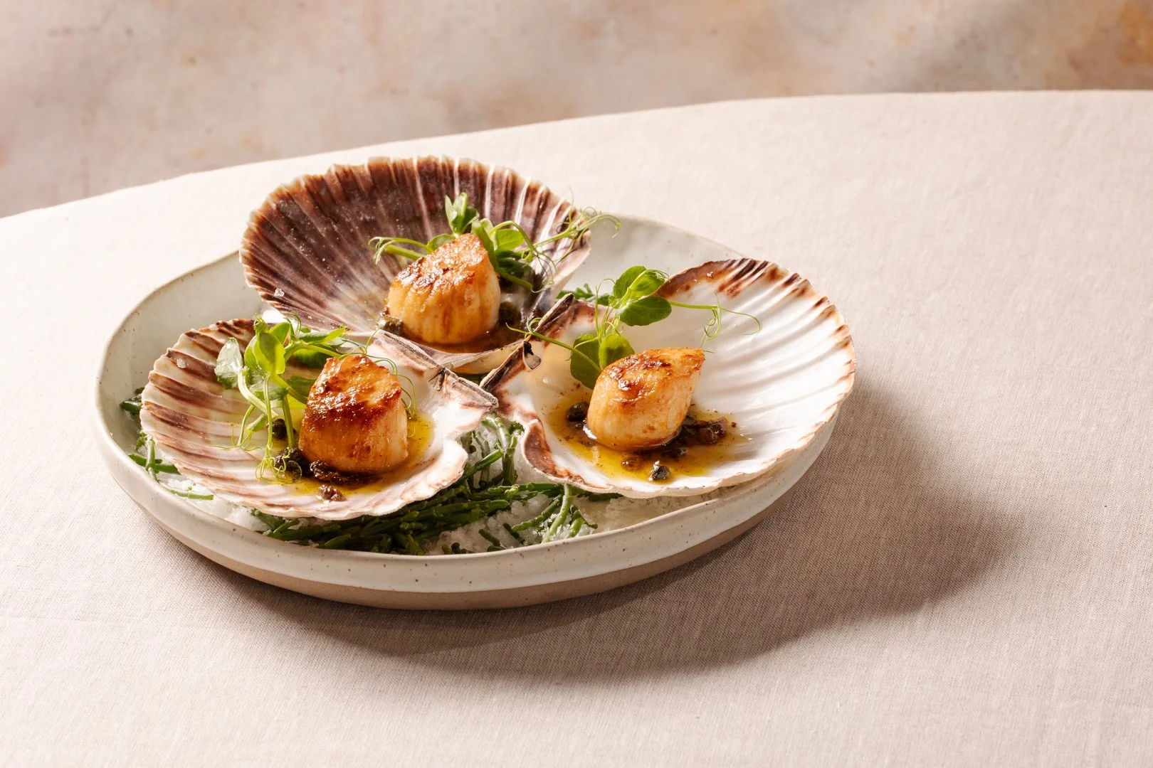 scallops with salsa verde