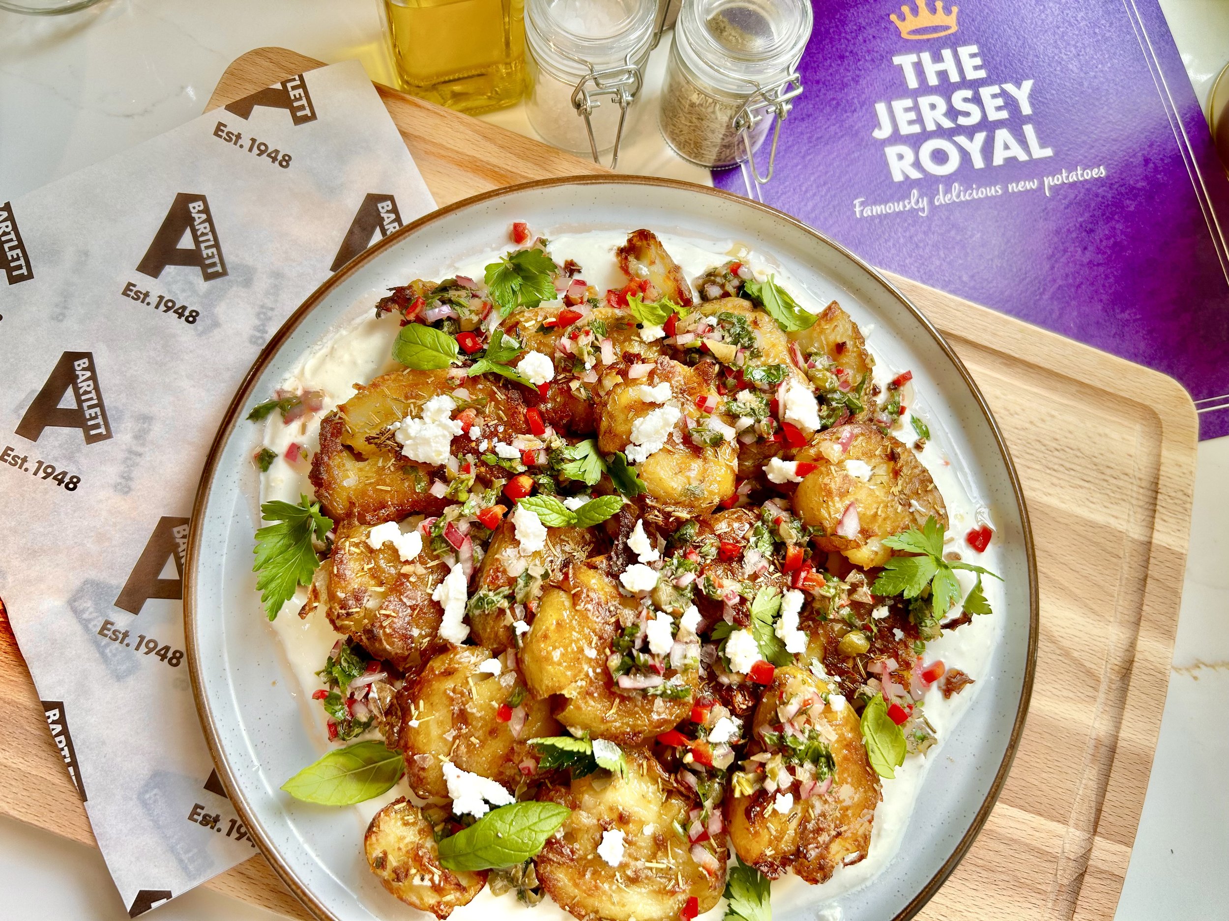 potatoes with whipped feta