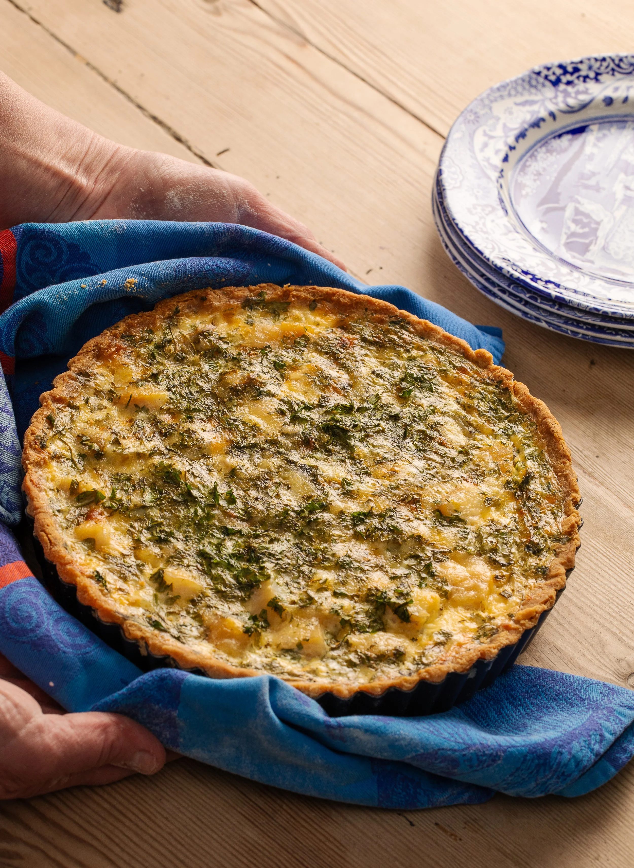 smoked haddock leek tart
