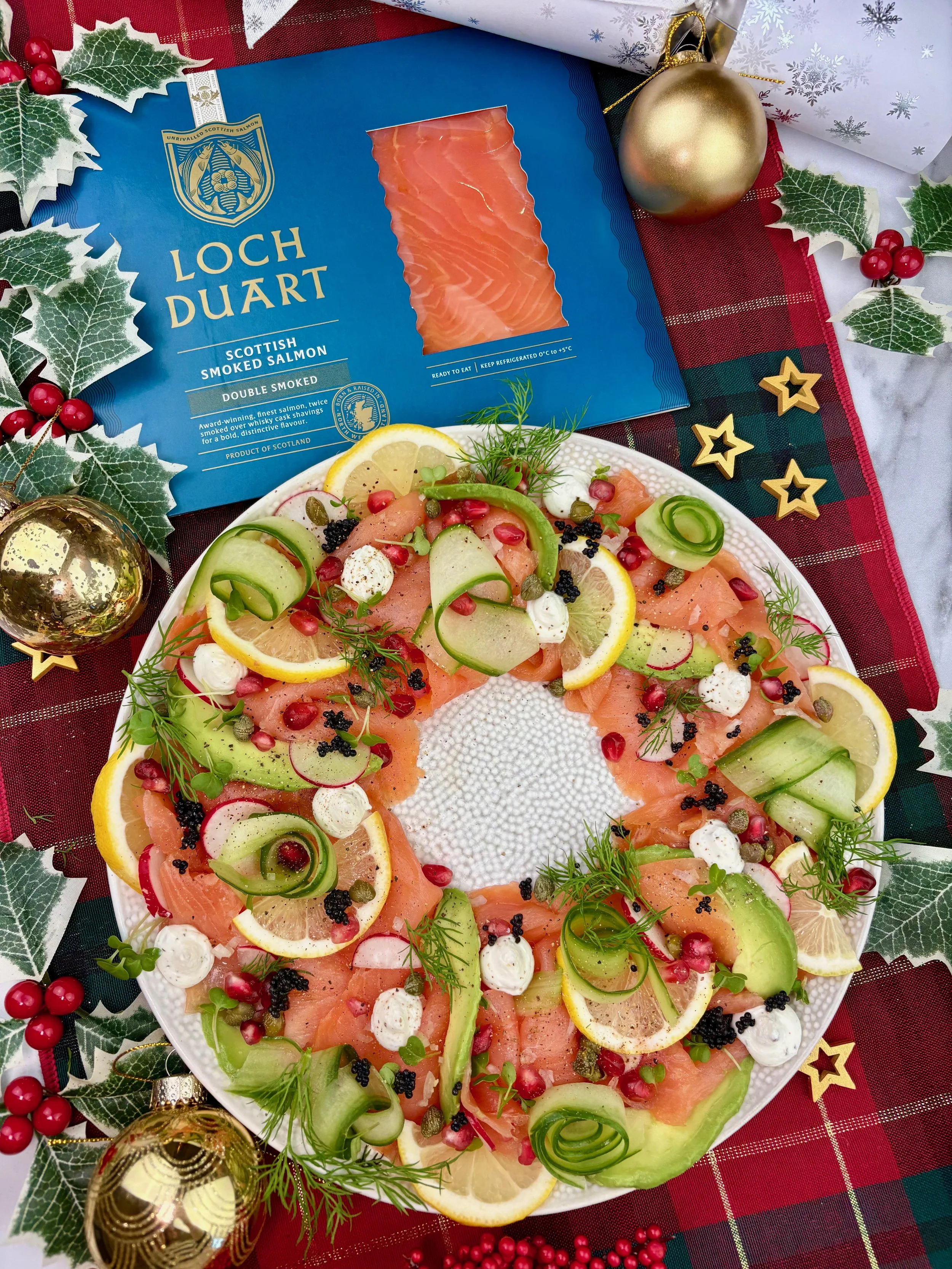 smoked salmon wreath
