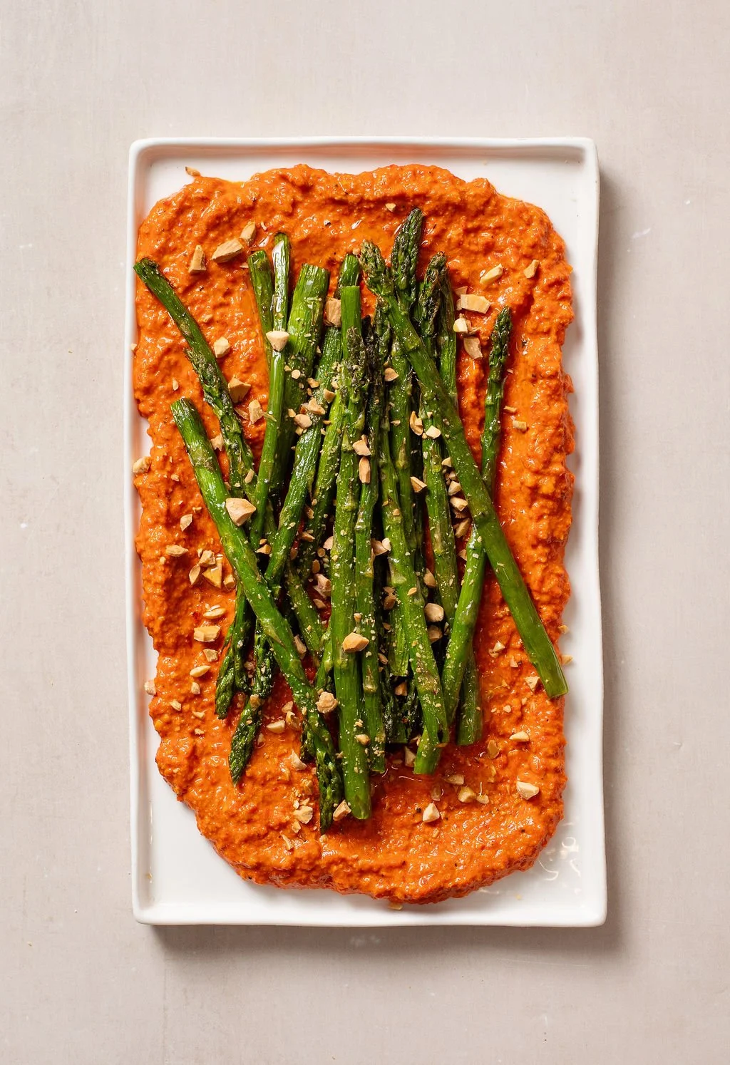 asparagus romesco