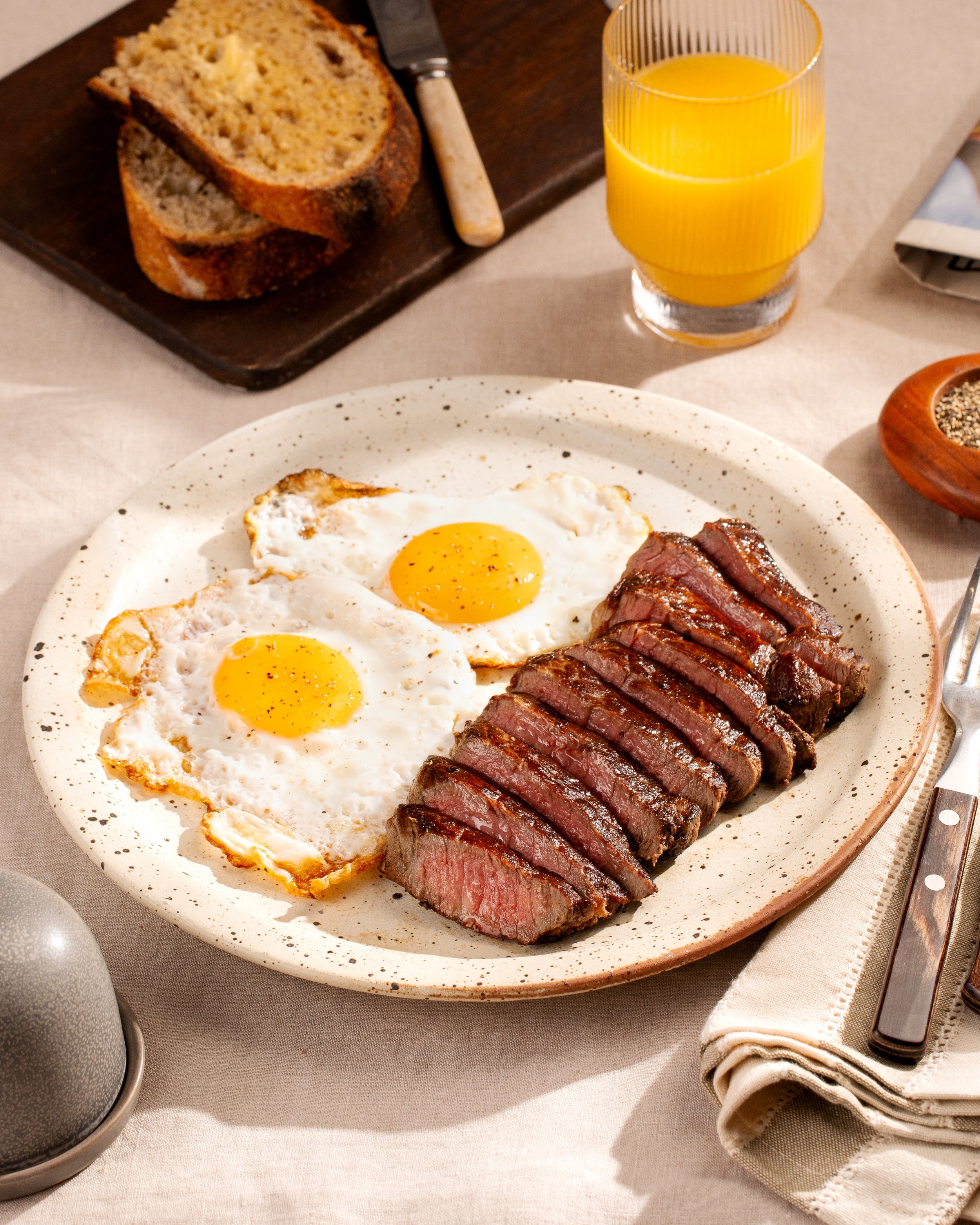 steak and eggs 