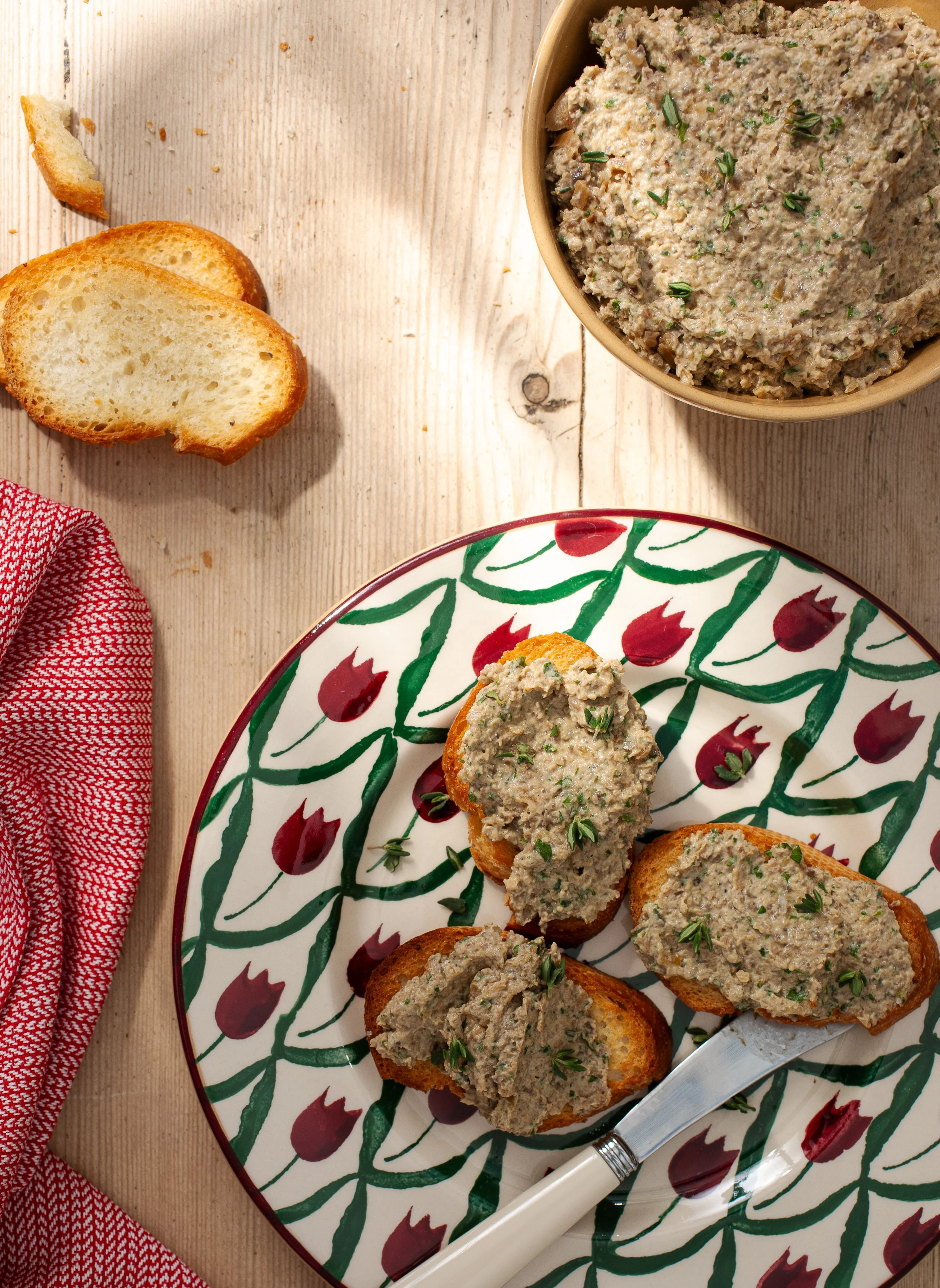 mushroom pate on toast