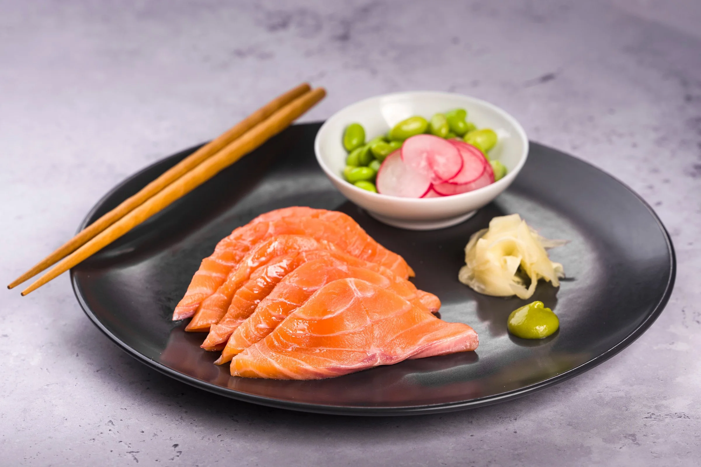 salmon sashimi