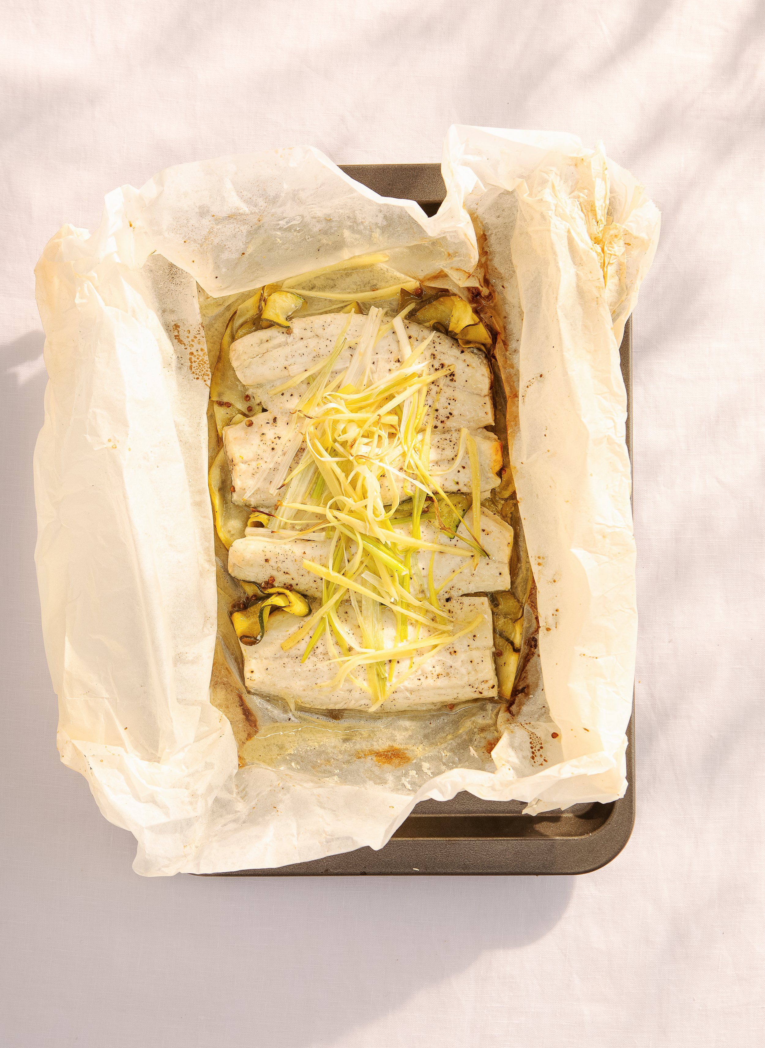 baked seabass