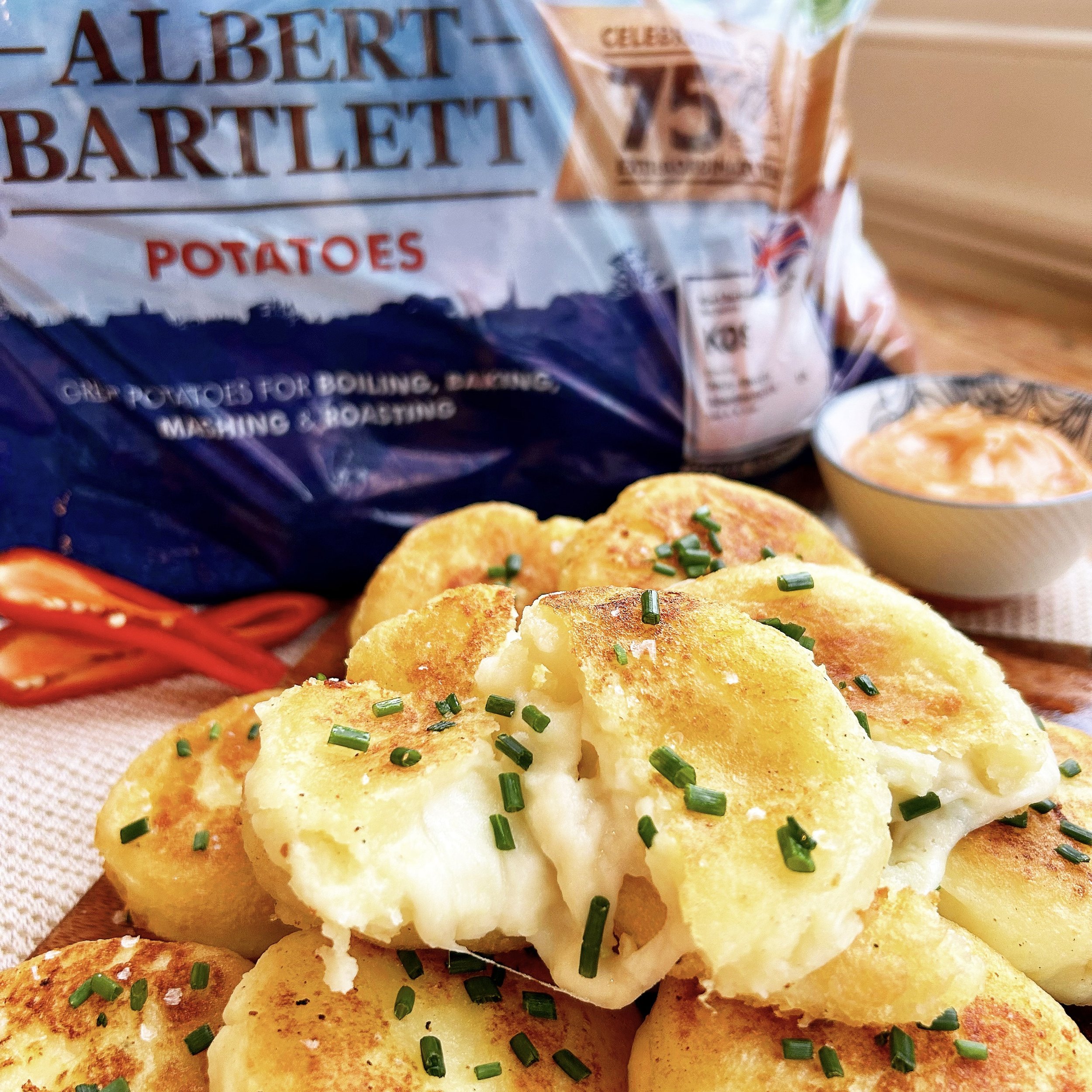korean cheesy potato pancakes