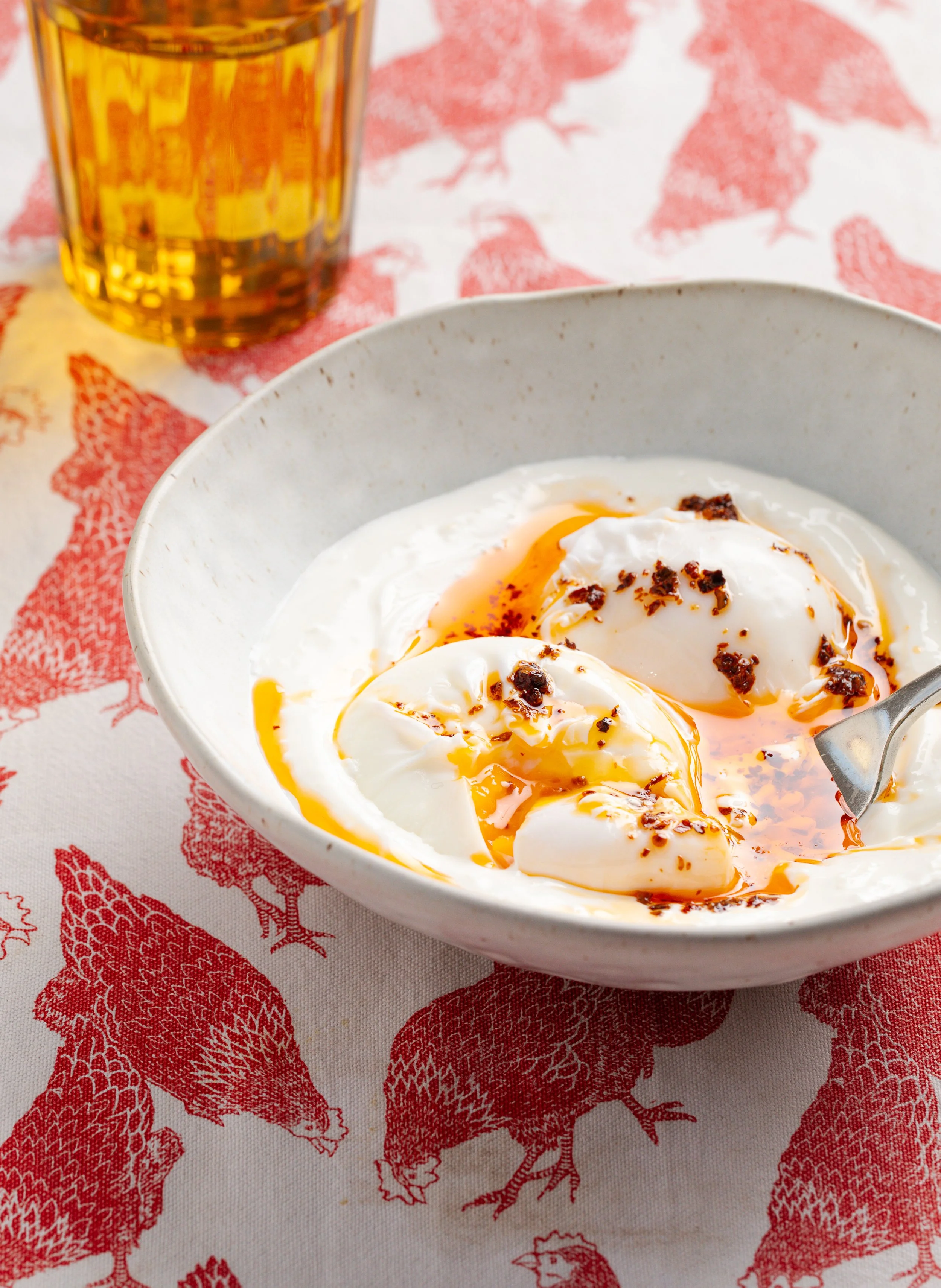 Turkish poached eggs