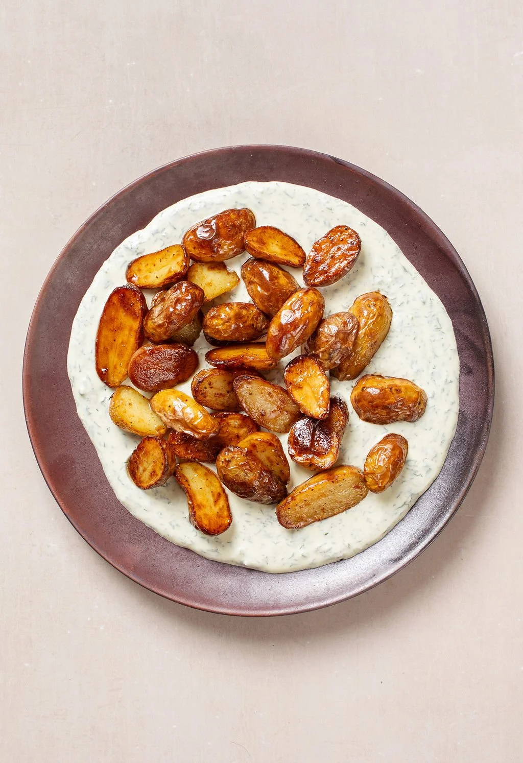 crispy potatoes with whipped feta