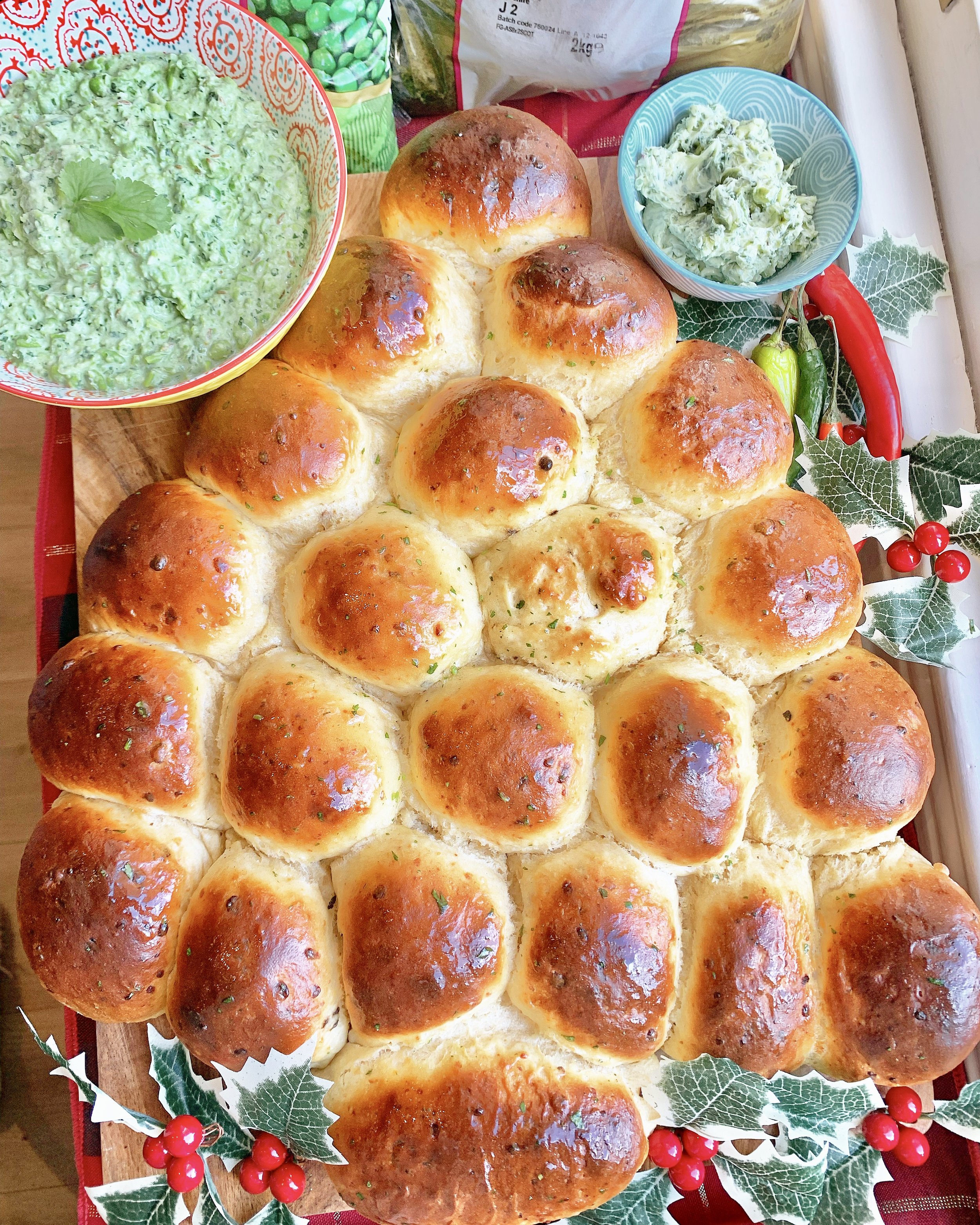 Christmas food styling