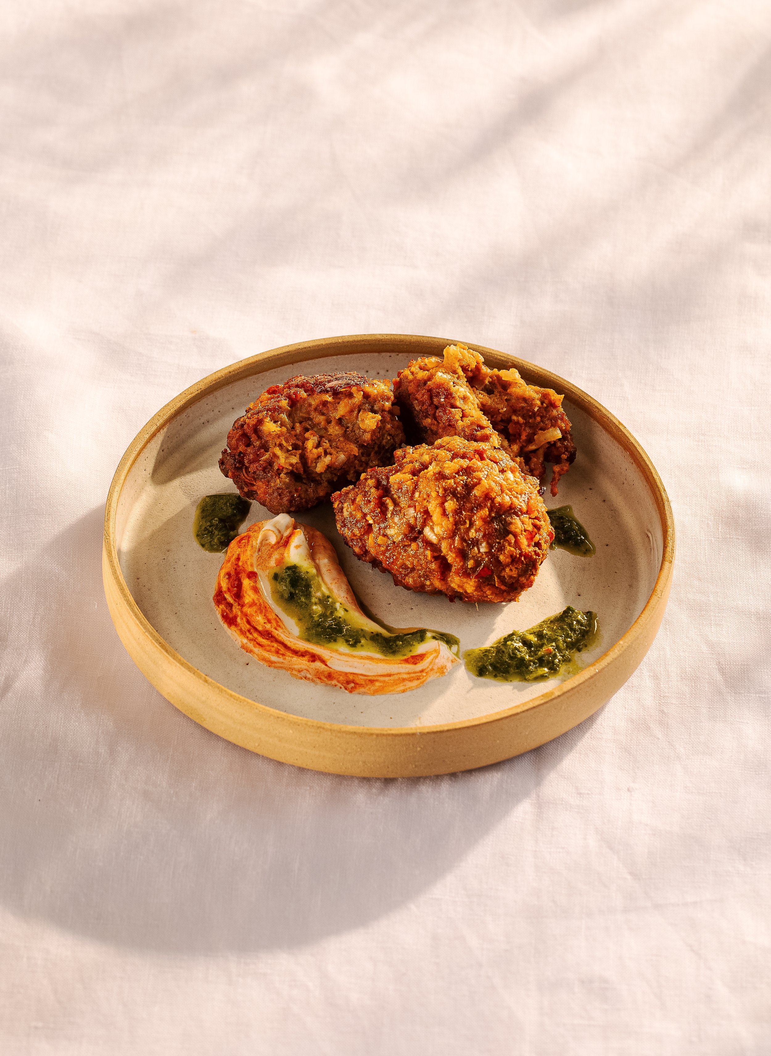 lamb koftas with yoghurt