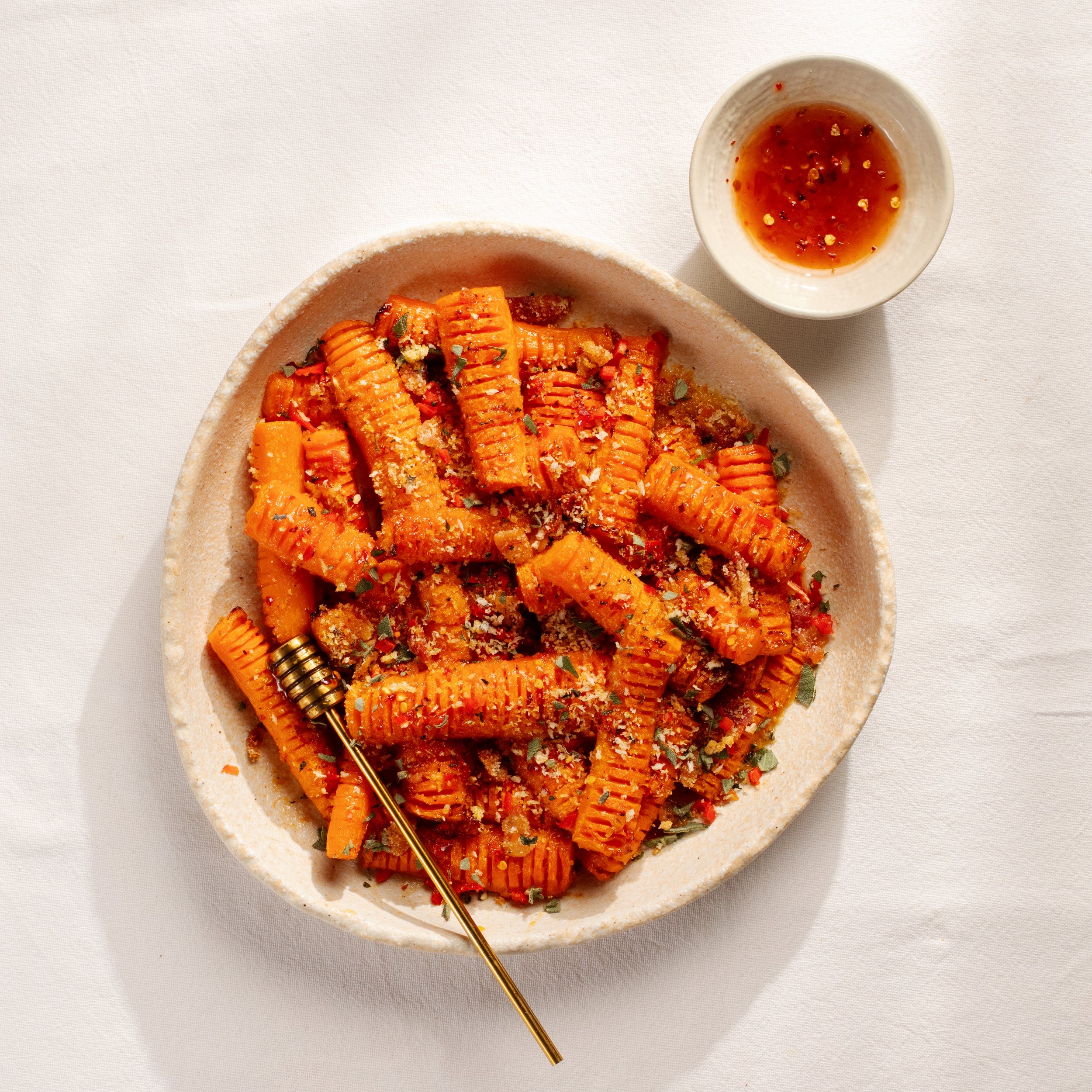 hot honey carrots
