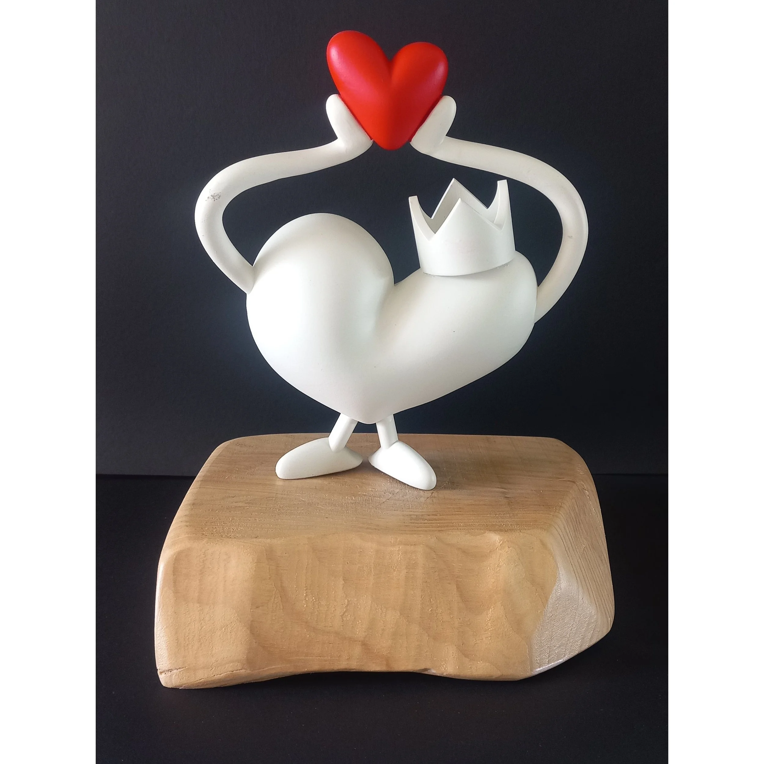 Statuette Haut les Koeurs - Koeur Rouge