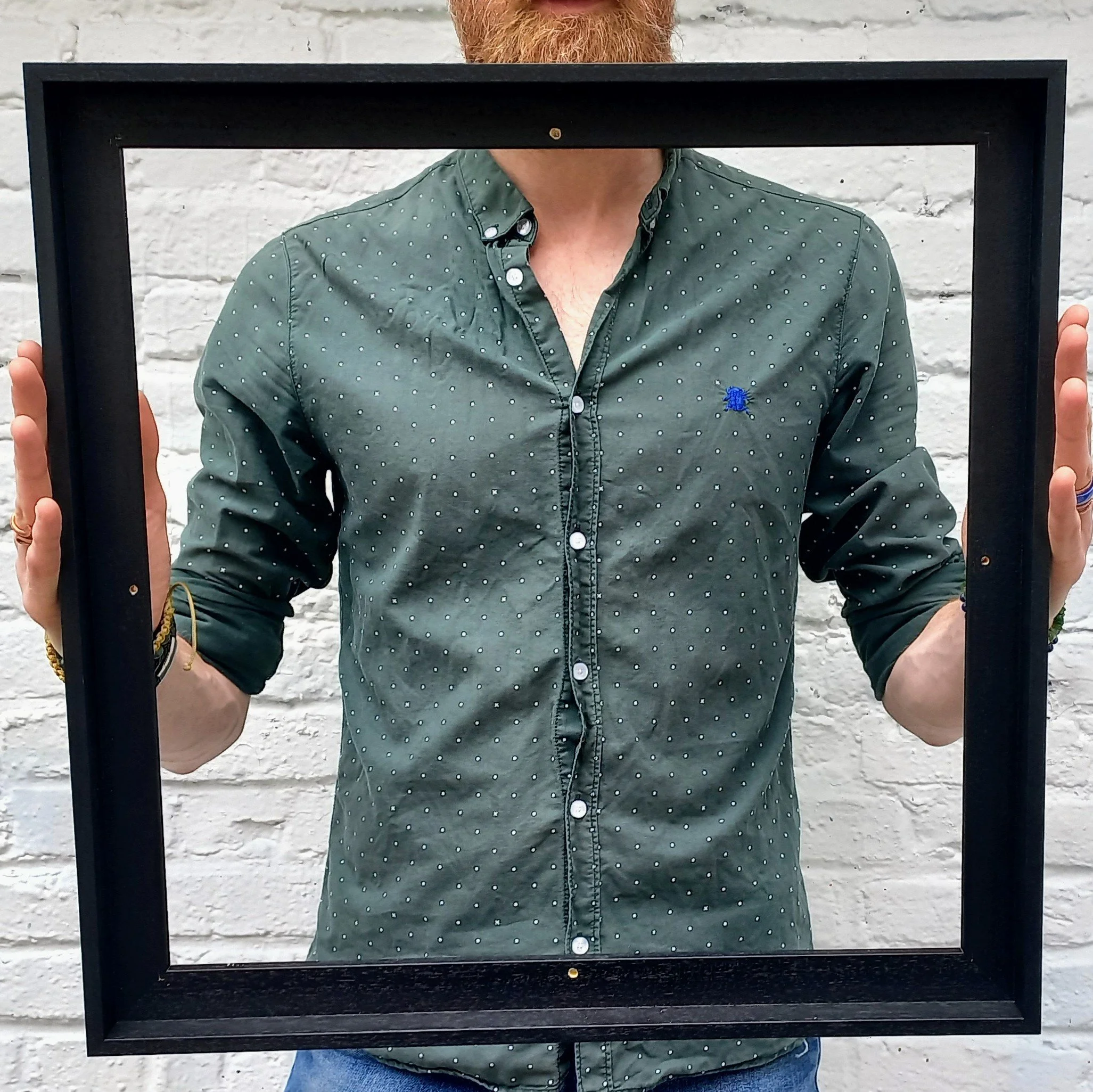 OPTION Caisse Américaine Noire pour Toile 50x50 cmm