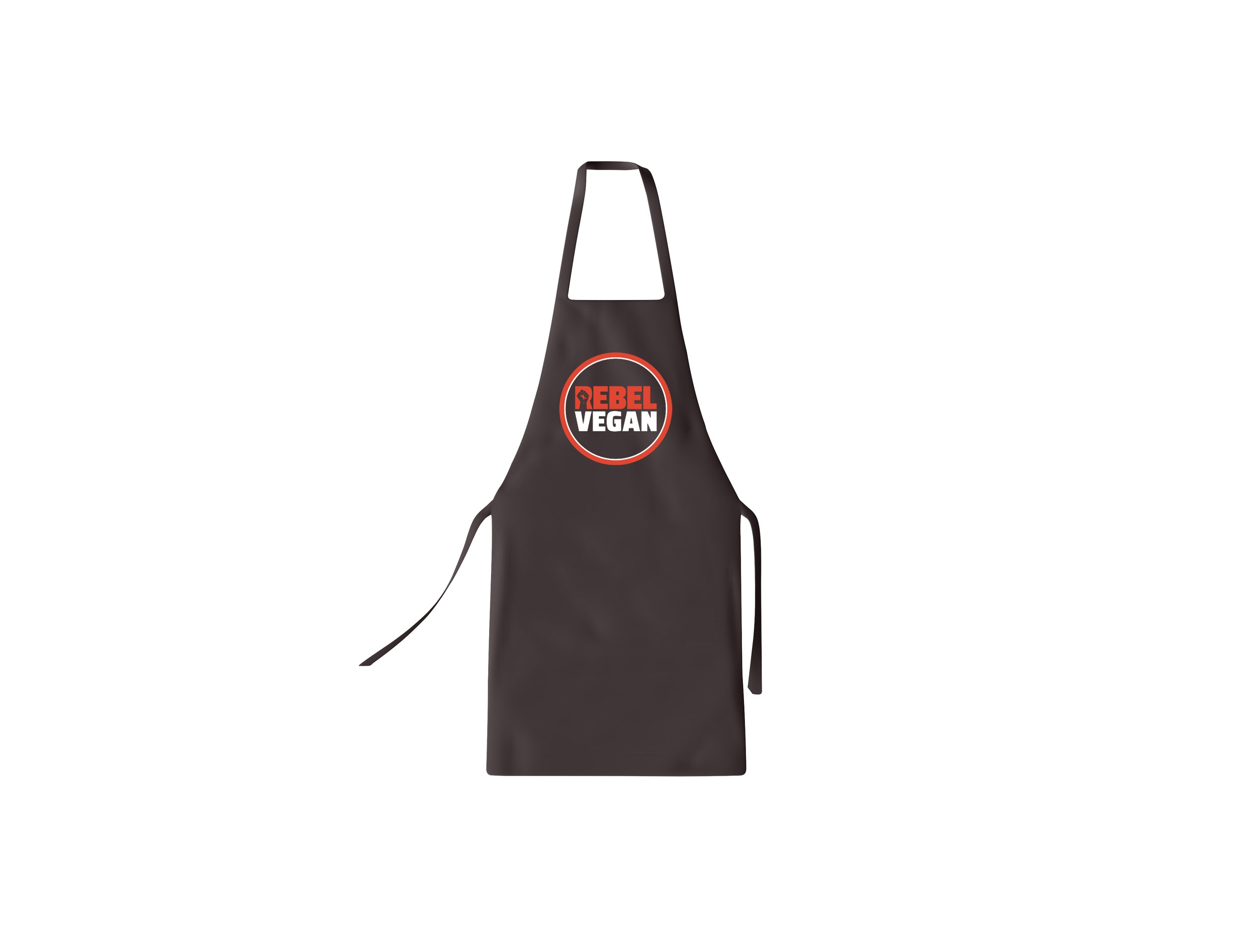 Rebel Vegan Life apron (dark grey)