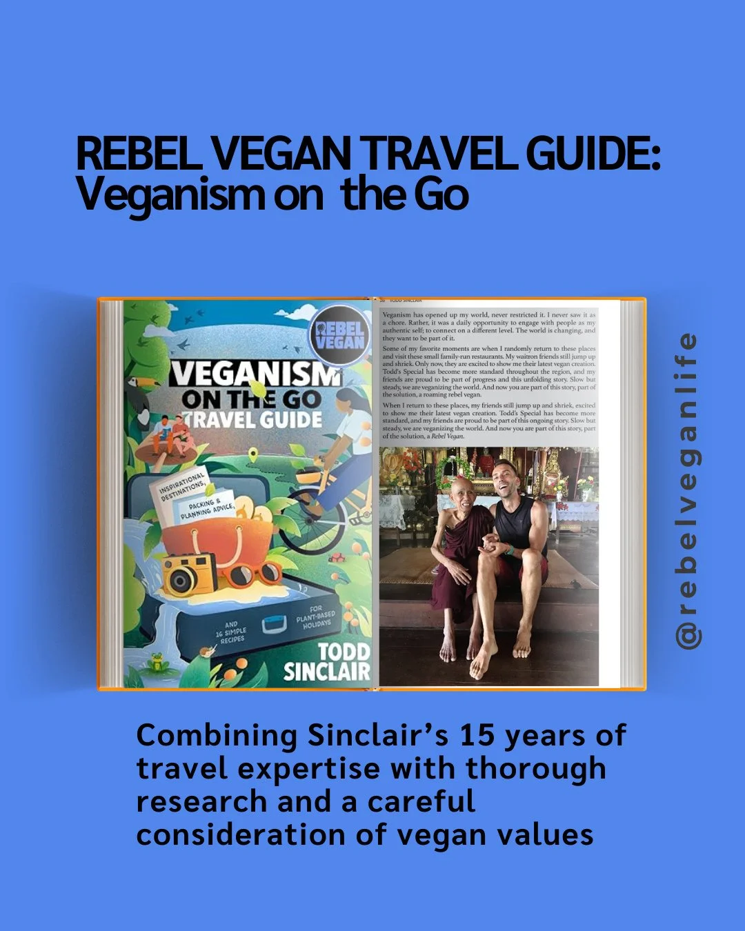 Hello, Rebel Vegans! I hope you're having a fantastic day!⁠
⁠
Travel and veganism have always been two of my greatest passions, which is why I wrote Veganism On The Go: Travel Guide⁠
⁠
This little mushroom among the oysters of my book collection ofte