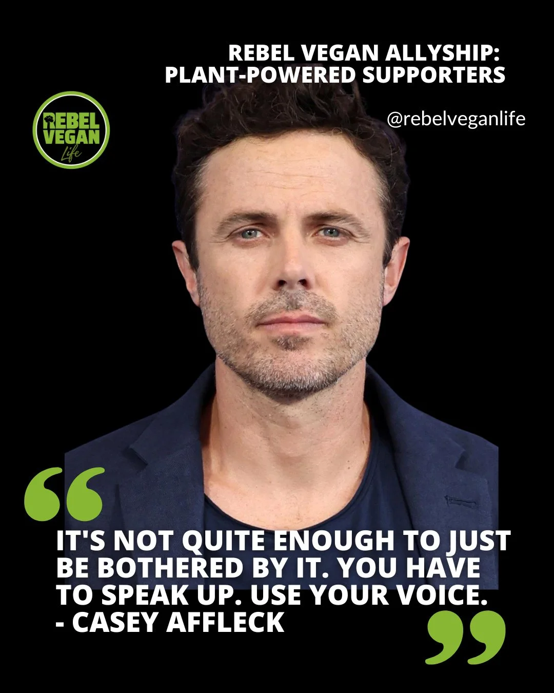 Happy Tuesday, Rebel Vegans! Next I have another great Rebel Vegan Ally to share with you!⁠
⁠
⁠Rebel Vegan Allies highlights people who are moving, in their own ways, toward more compassionate and ethical choices.⁠
⁠
#44 Rebel Vegan Ally is Casey Aff