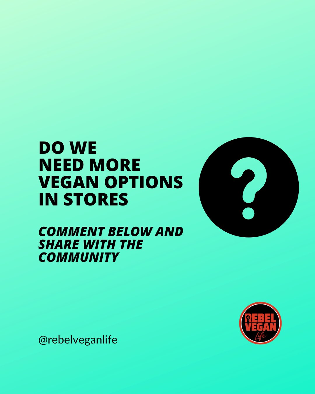 Hi, Rebel Vegans! I hope you're having a happy and peaceful day!⁠
⁠
Vegan options have come a long way in recent years, with supermarkets stocking an ever-growing range of plant-based products and restaurants offering more vegan-friendly dishes than 