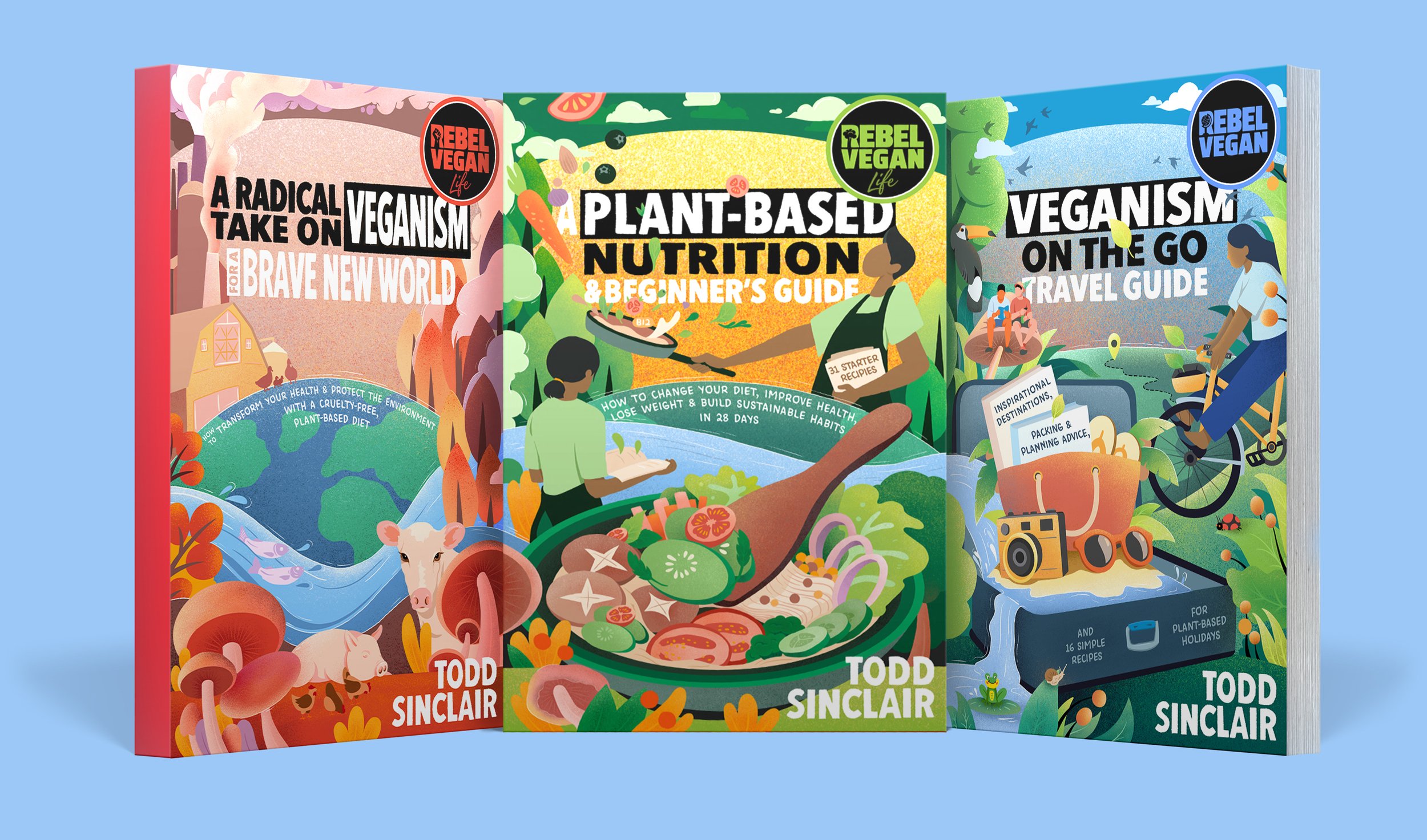 Rebel vegan book trilogy