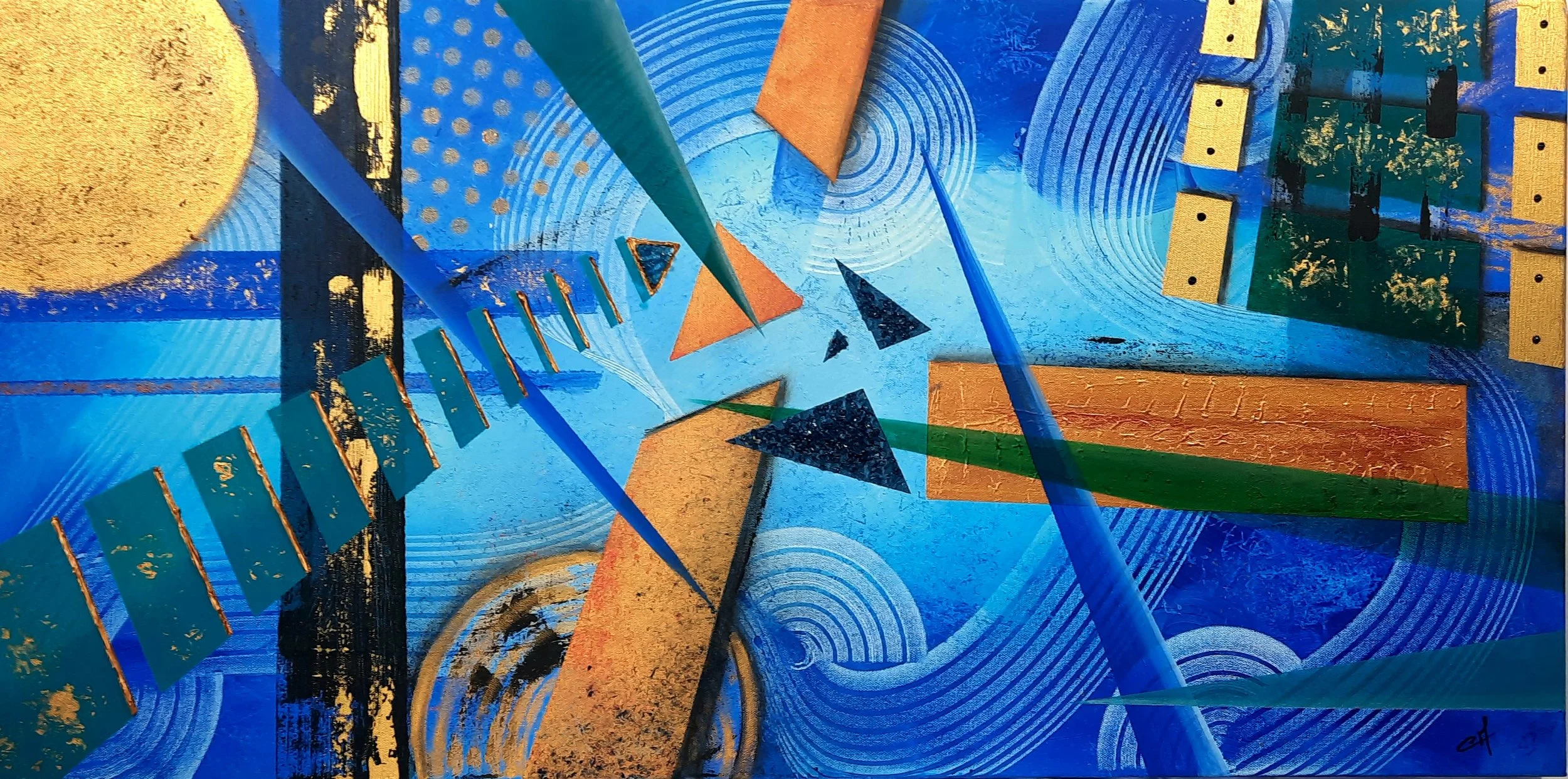 Péril bleu 100x50 cm
