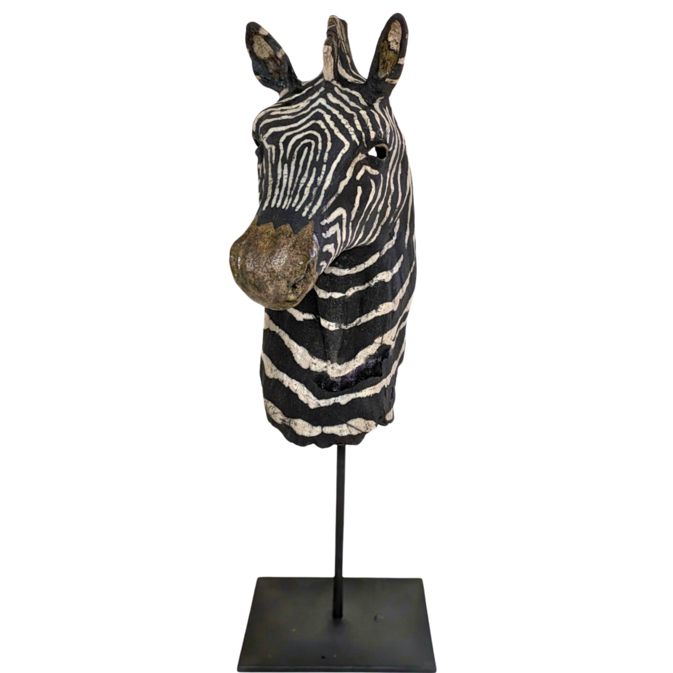 Zèbre de Grévy - Sculpture en Raku