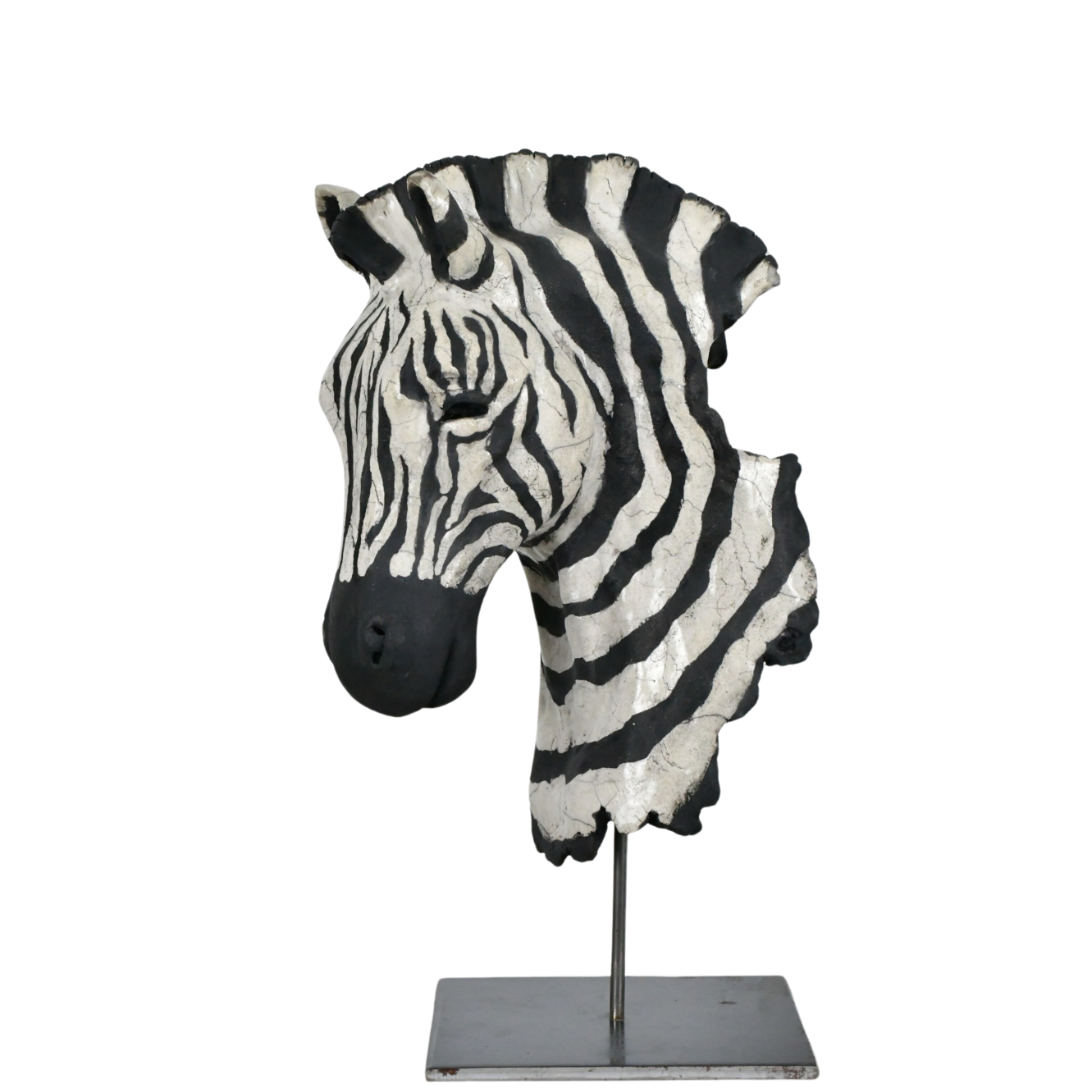 L'indomptable - Sculpture d'un zèbre