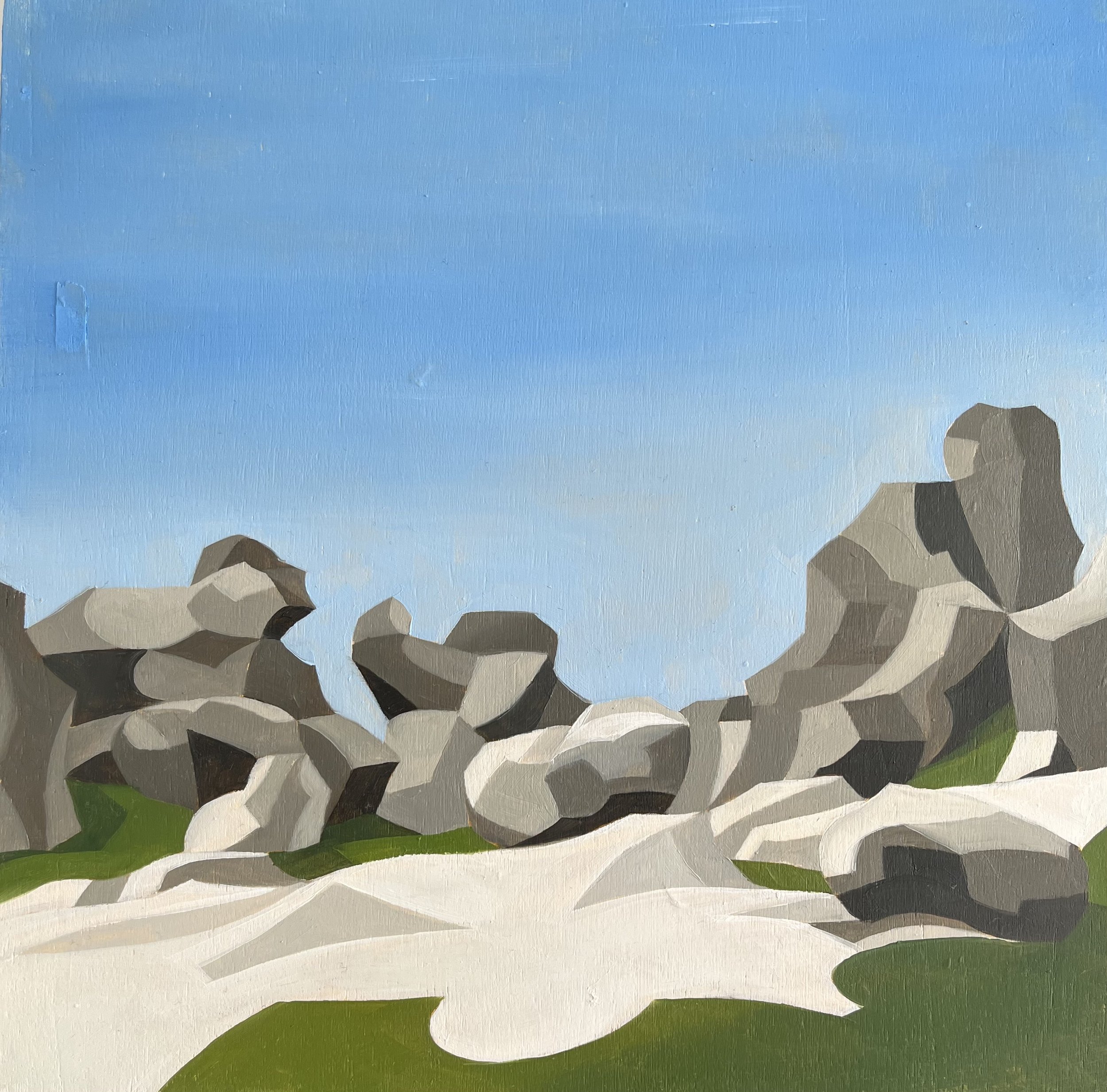 Relics, oil on wood, 20 x 20cm.