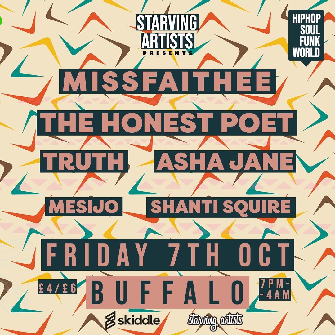 THIS FRIDAY! We&rsquo;re back with the 1st of our monthly events at our new home, @buffalocardiff 🎈🙌🏿

Join us for a night of live Hiphop, Soul, RnB &amp; funk with this Killer lineup oozing with some of Wales' finest:

@missfaithee 💥
@thehonestp