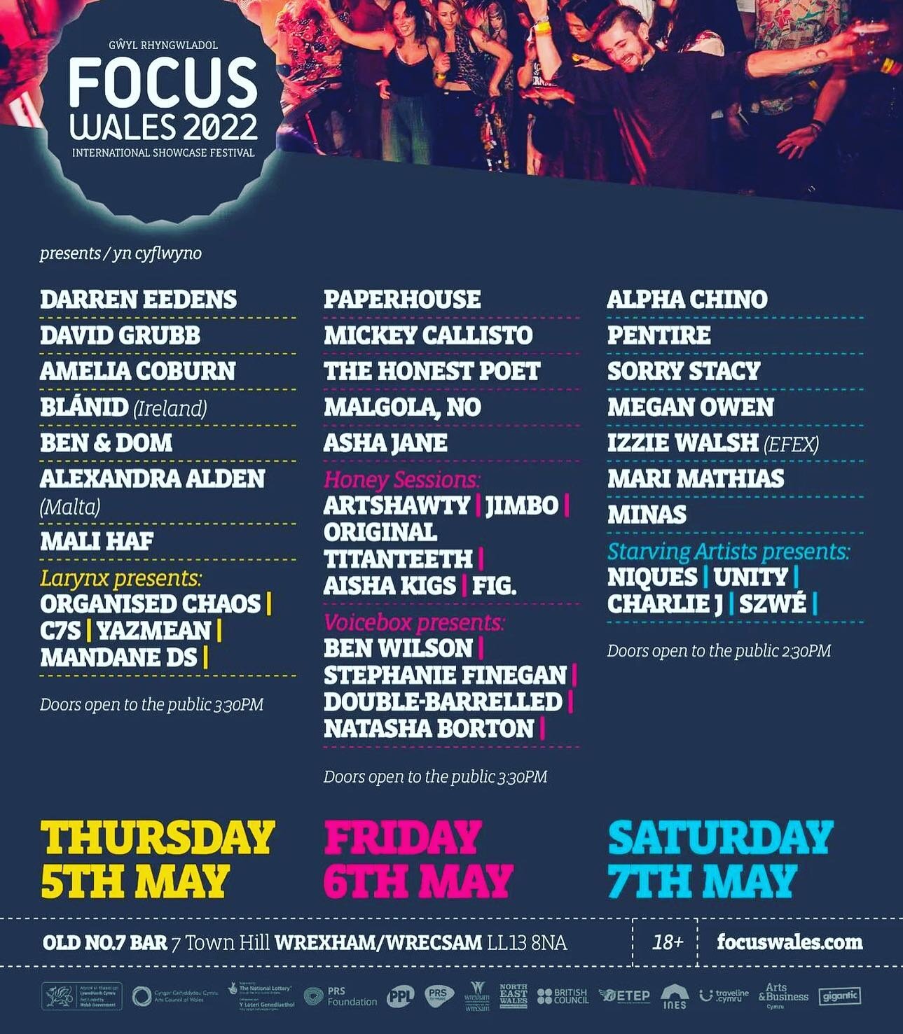 On route to @focuswales and hyped to see as many shows as possible. 🙌🏿 Don&rsquo;t miss our showcase on Saturday at Old No. 7 Bar w/
@artbyunity 💥
@theszwe 💥
@niquesspeaks 💥
@officialcharliej 💥

Link you there 🔥✊🏿🔥
.
.
.
.
.
#focuswales2022 