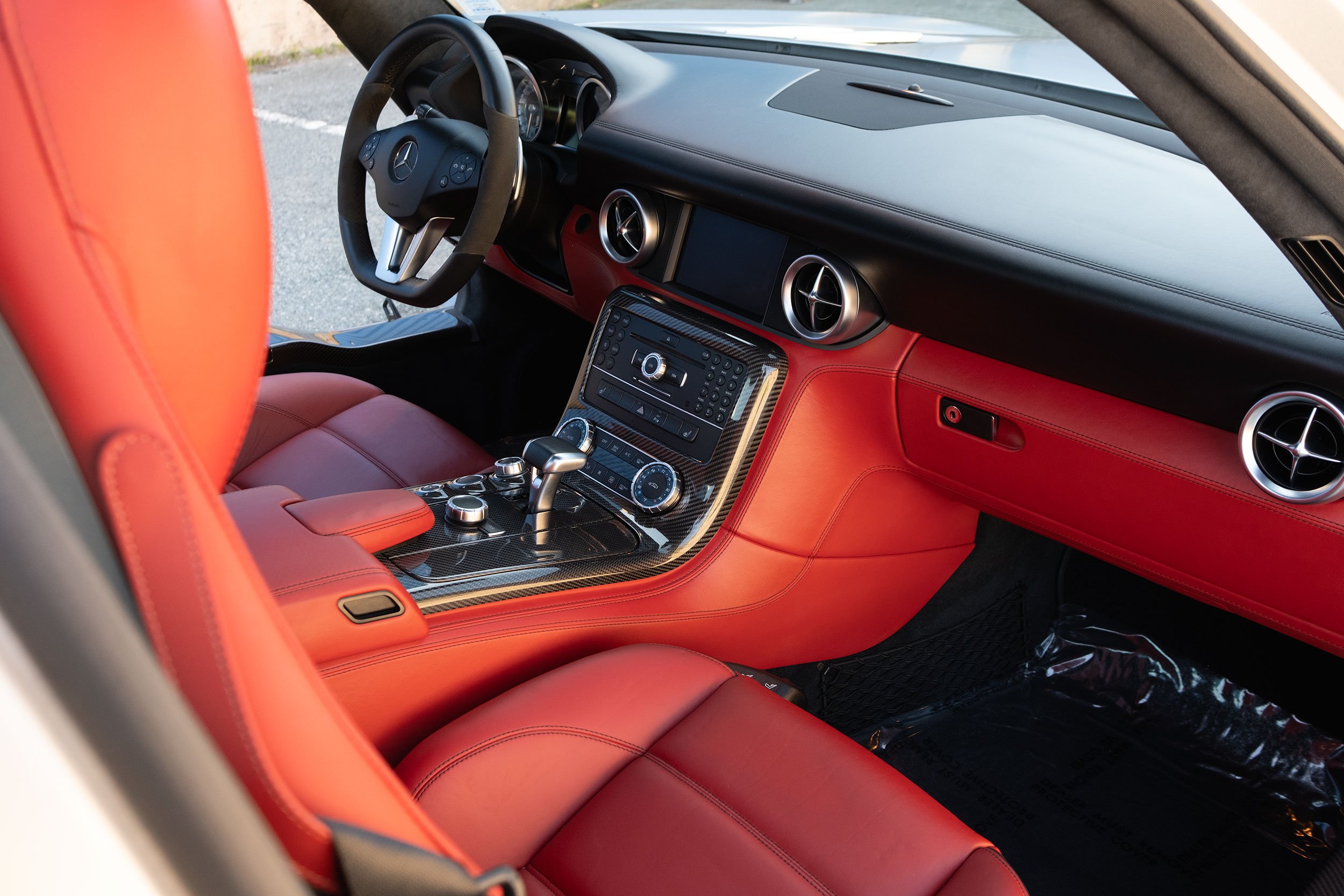2011 Mercedes-Benz SLS AMG interior.
