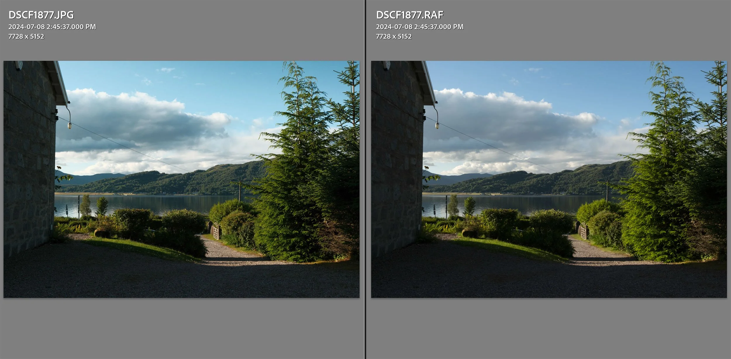 Kodachrome film recipe vs RAW.