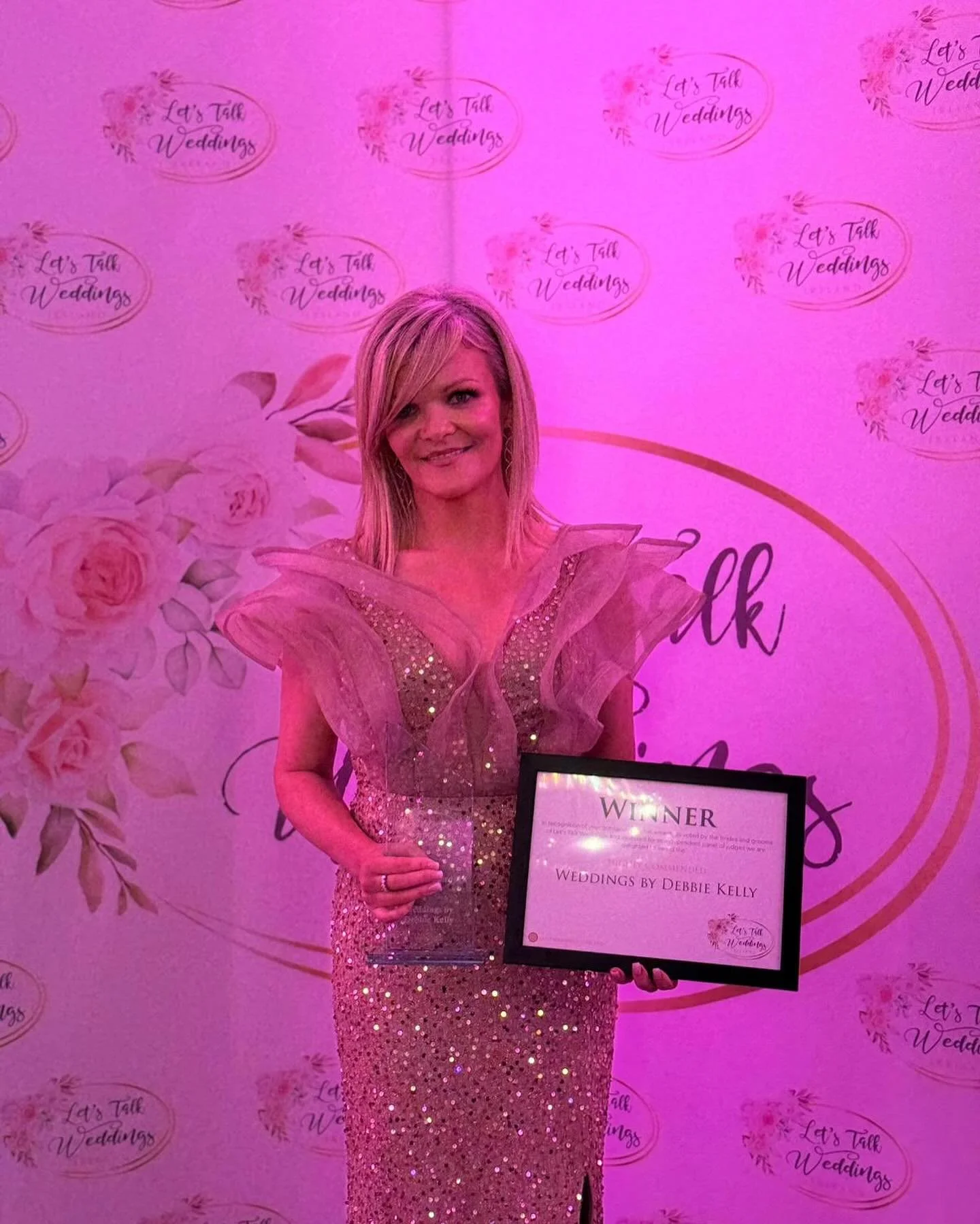 Just a regular Monday night out @letstalkweddingsireland 💜💜