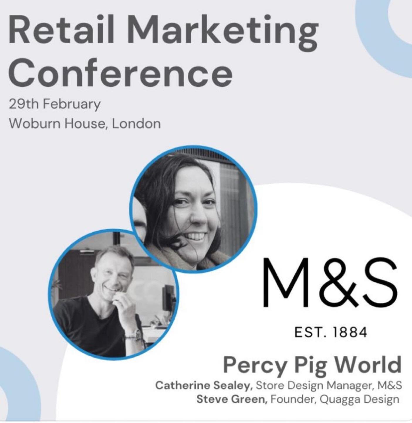 We are pleased to announce we will be sharing our work for M&amp;S on bringing to life &ldquo;Percy Pig World!&rdquo; at @popaiuki Retail Marketing Conference. Steve Green, our founder, and Catherine Sealey, Store Design Manager, M&amp;S, will be sho