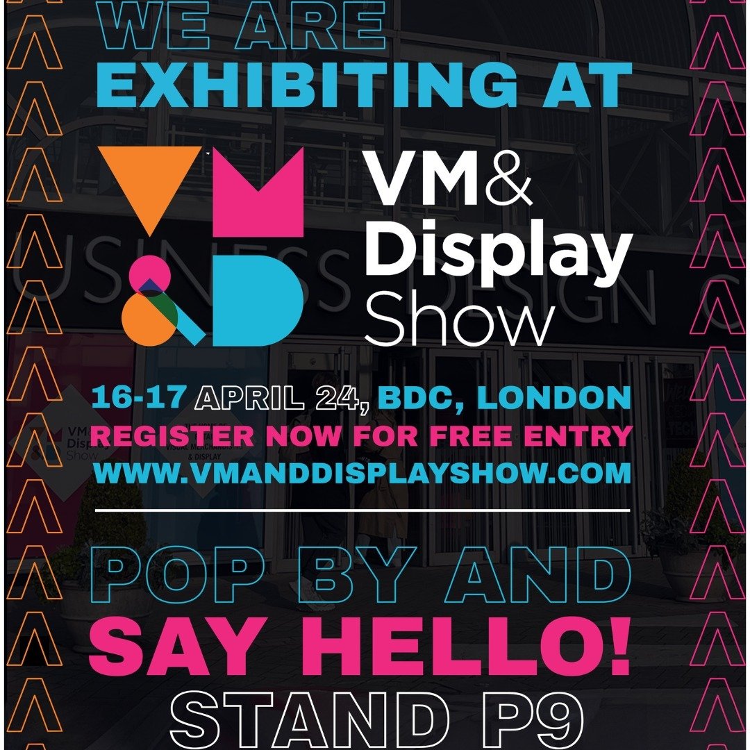 Looking forward to catching up with friends, and clients old and new next week at the VM &amp; Display show at the BDC, London. Head to the POPAI UK &amp; Ireland zone and you will find us there stand P9.

Can't wait to see you there!

#exhibition #v