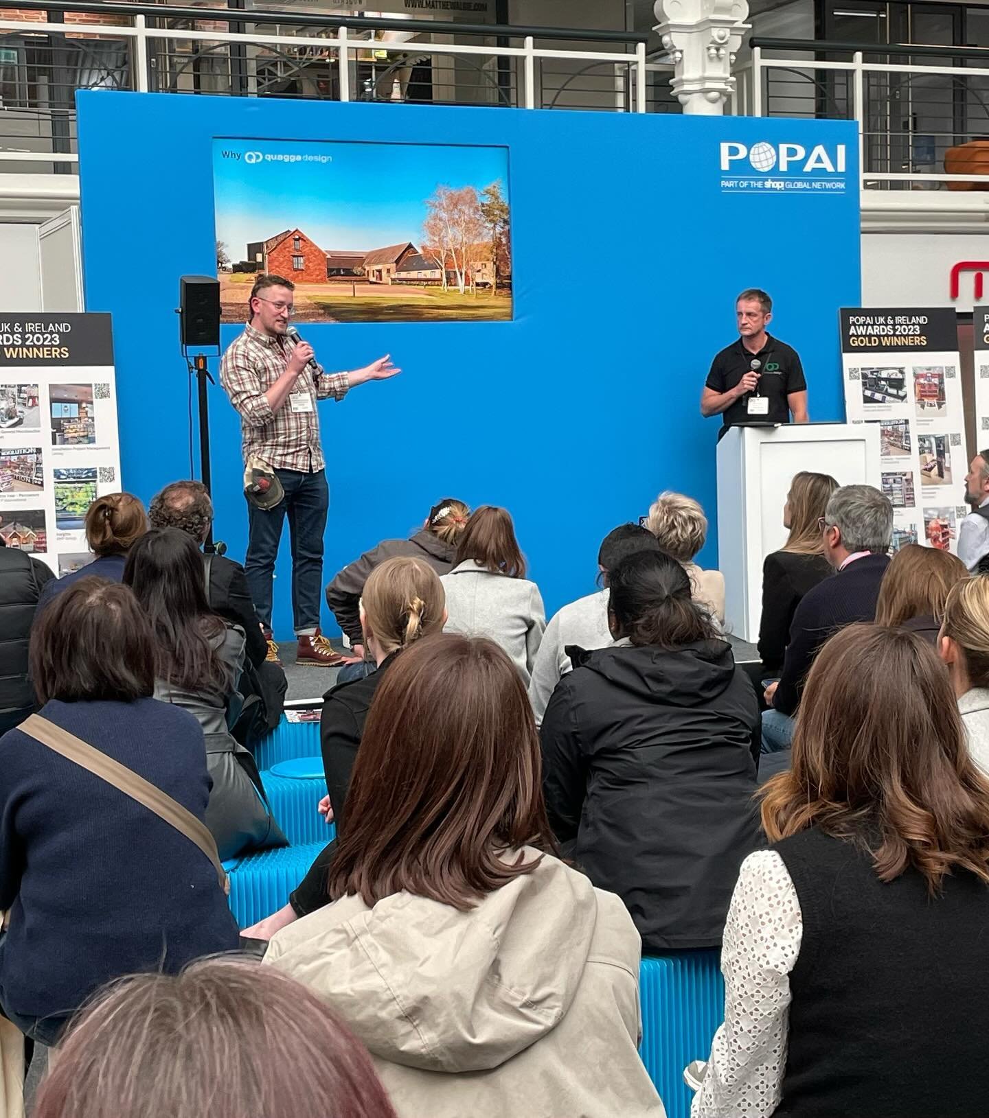 We loved sharing the stage with Oliver Vilcans-Moody to chat through our collaboration with Primark Cares to create an award winning sustainable in-store pop up experience. Thank you POPAI UK &amp; Ireland for inviting us. 

#retaildesign #design #co