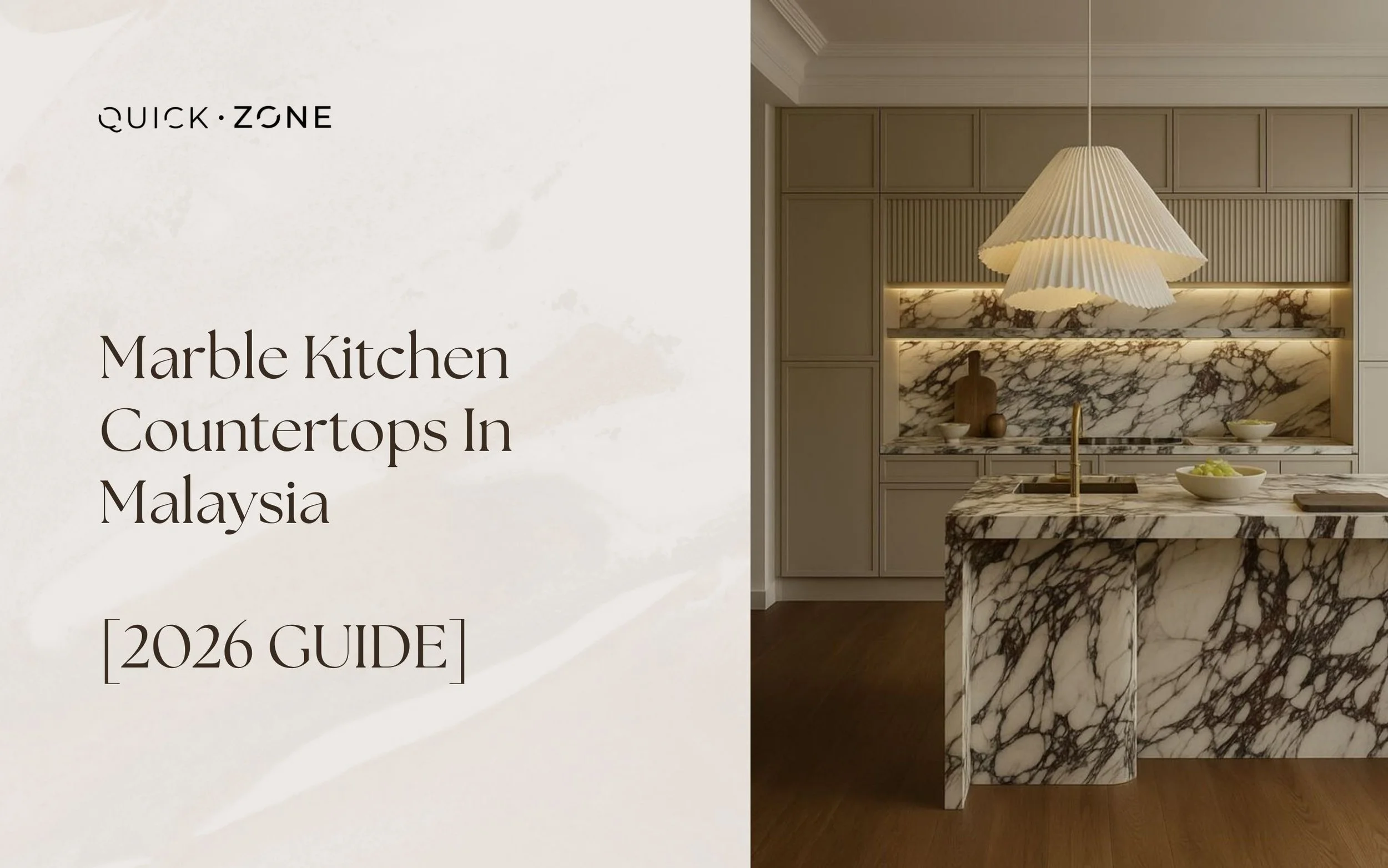Marble Kitchen Countertops In Malaysia [2026 GUIDE]