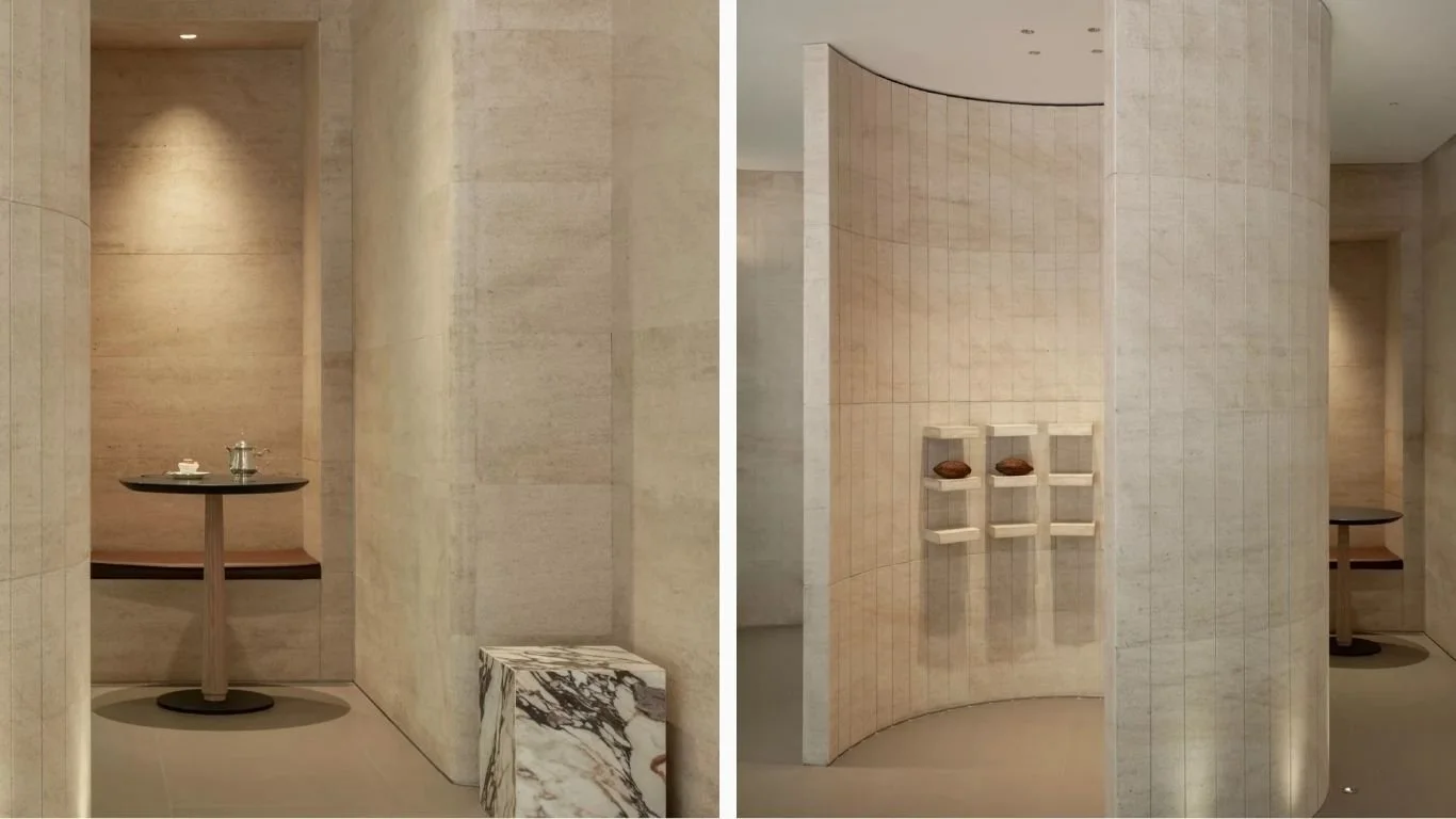 travertine stone wall