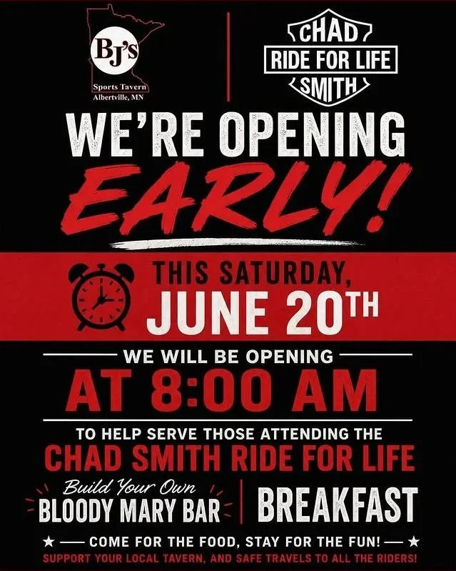 Opening Early: Chad Smith Ride for Life