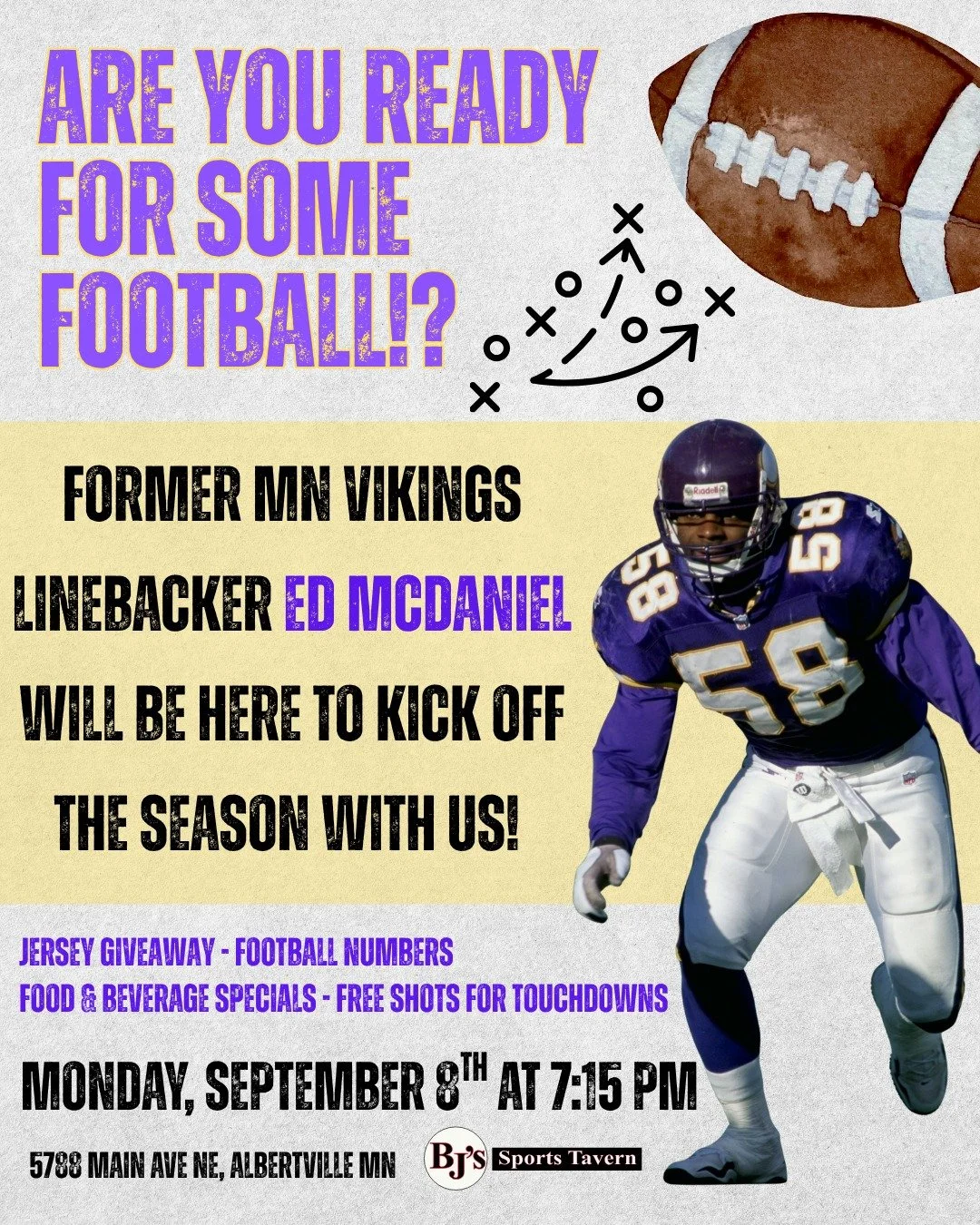 Viking GAME DAY with Ed McDaniel!