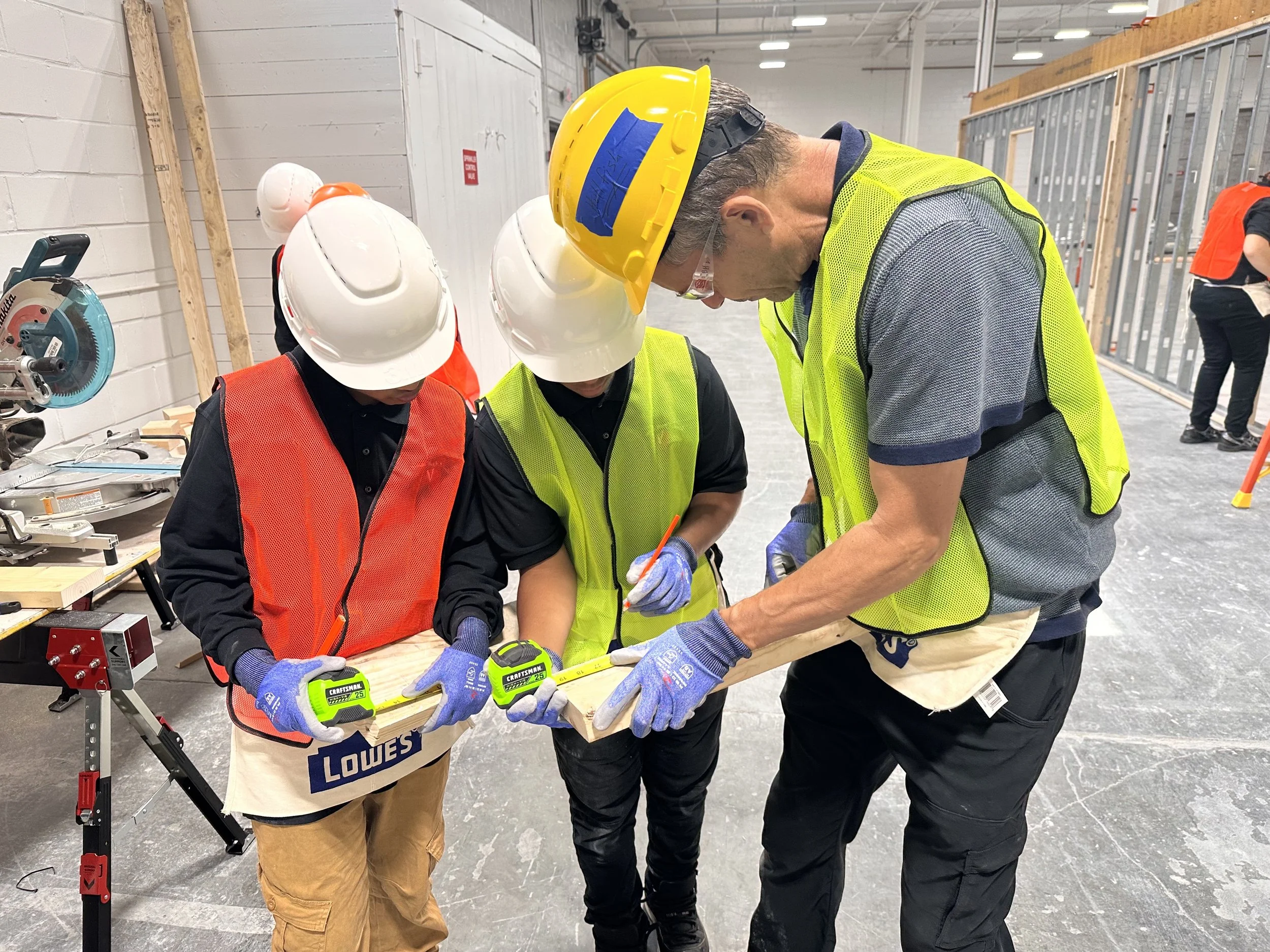 Ascend Workforce Solutions and Livingston Associates, Learning trade skills, how to use a tape measure