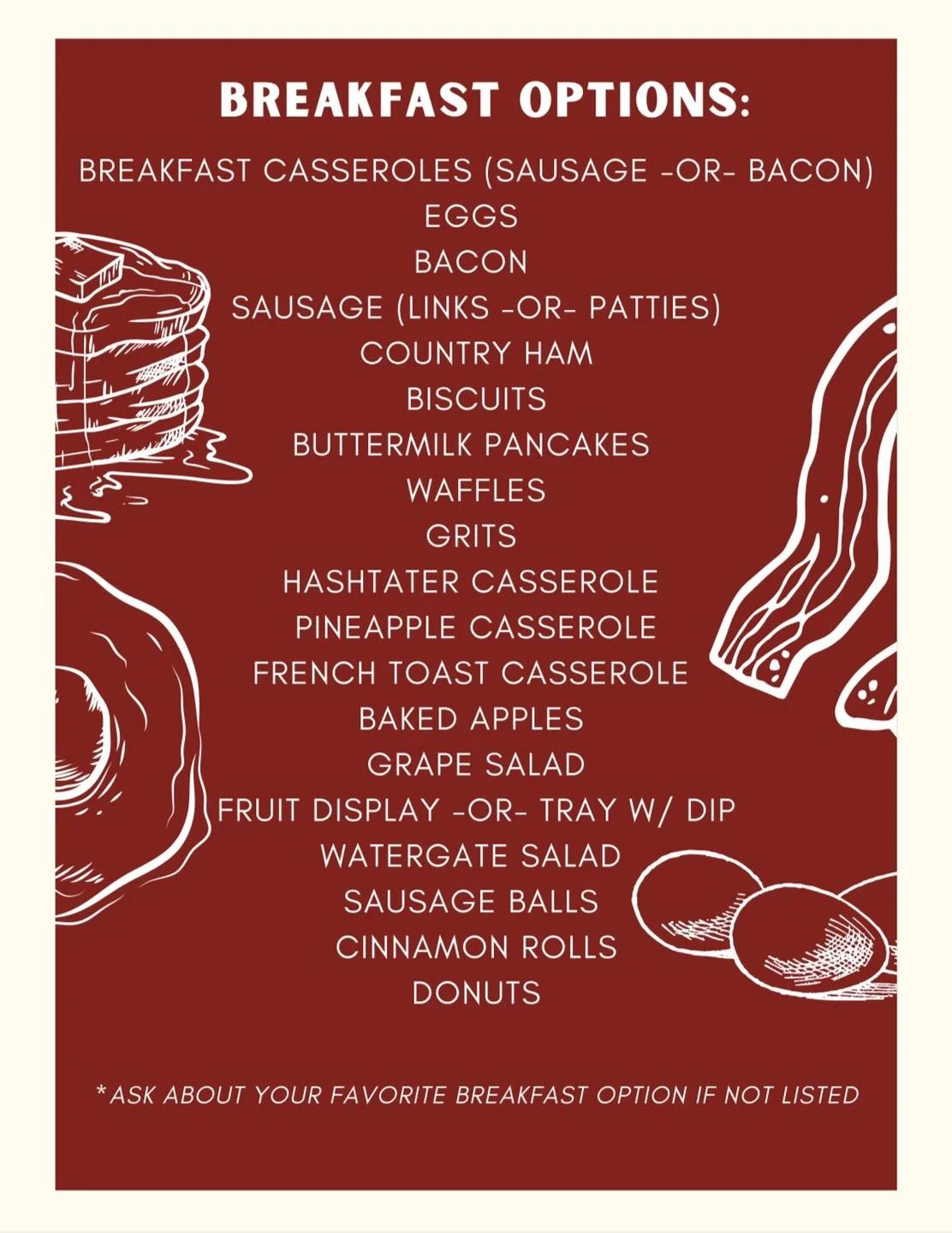 Farmhouse Catering — Farmhouse Cafe & Bakery