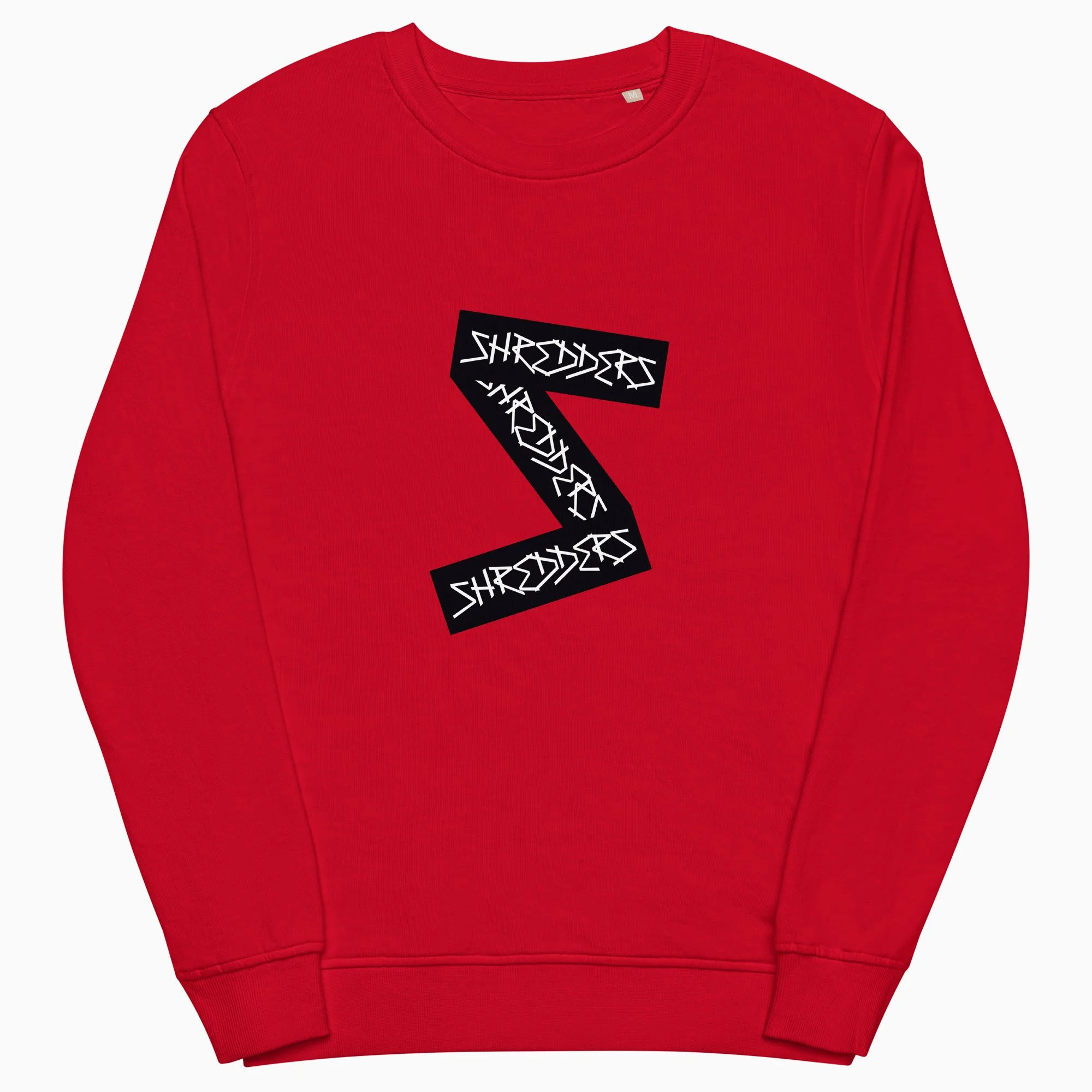 Shredders Sticker Crewneck Red
