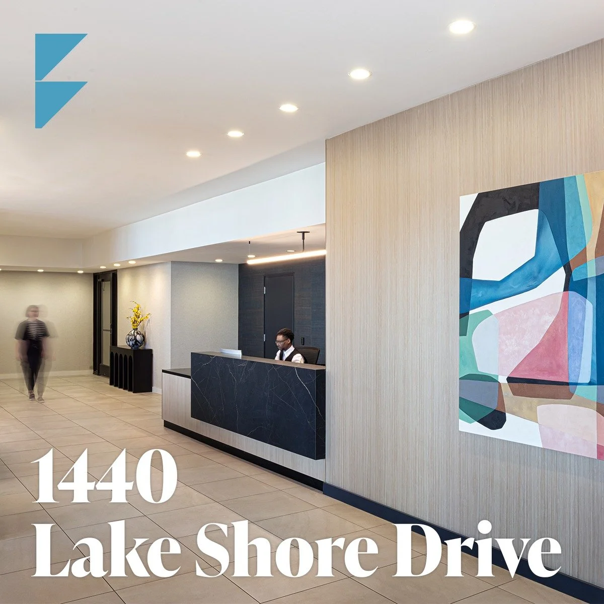 The renovation at 1440 Lake Shore Drive includes targeted exterior and interior upgrades to a 36-story condominium tower on Chicago’s lakefront.
This project was especially meaningful for FitzGerald, as the building was originally designed by