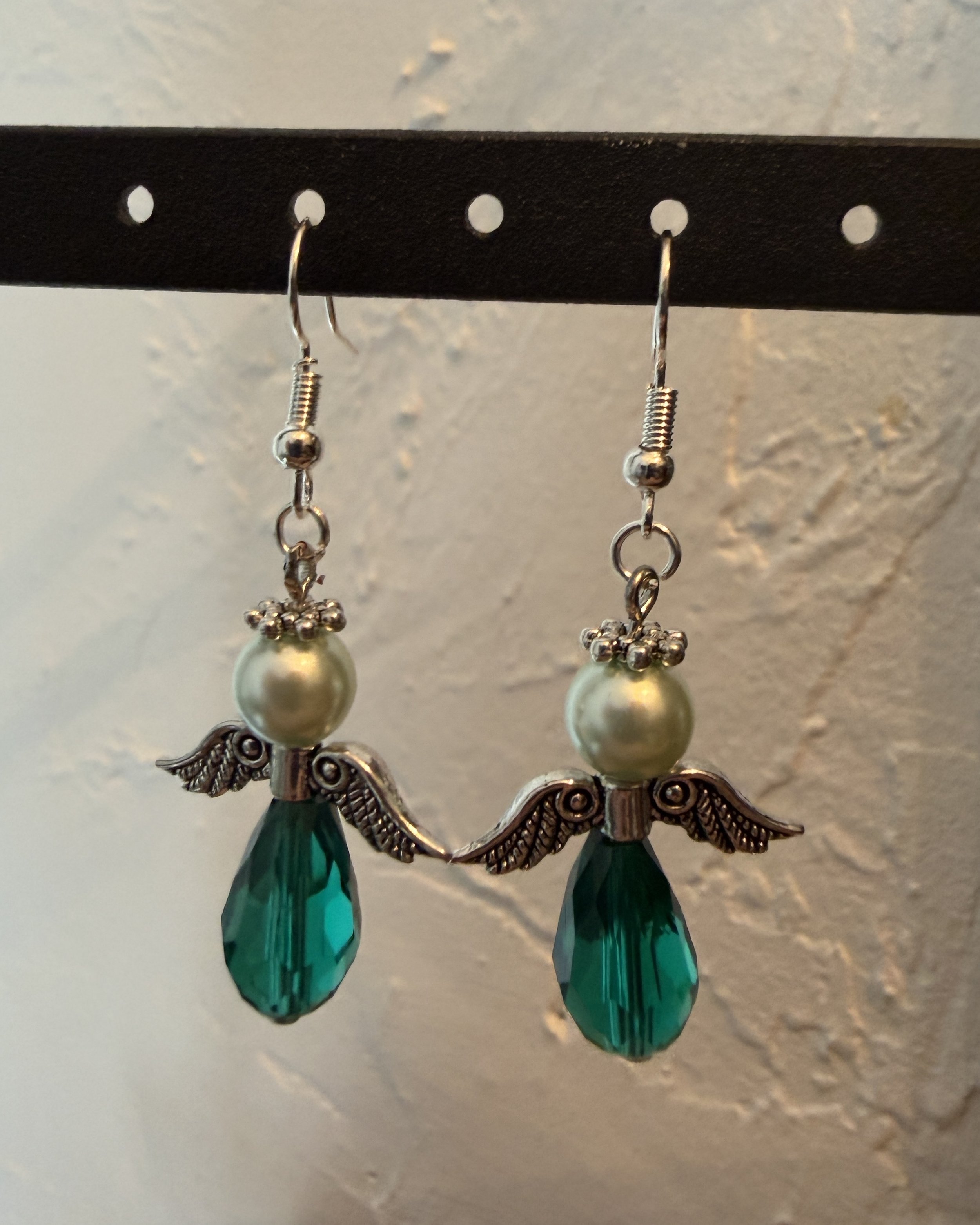 Angels - Dark Green with Pearl 02.JPEG