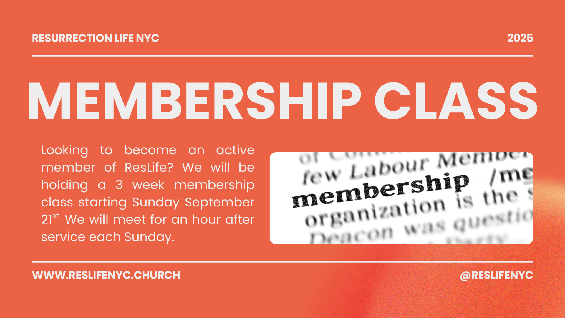 Membership Class